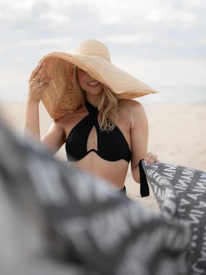 Ręcznik plażowy Soft Black