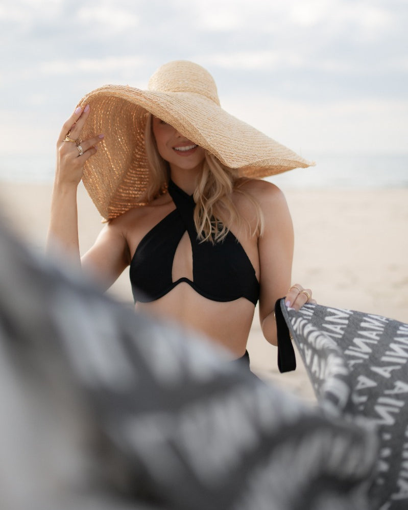Ręcznik plażowy Soft Black