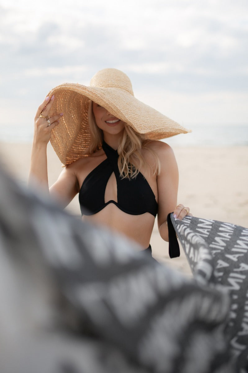 Ręcznik plażowy Soft Black