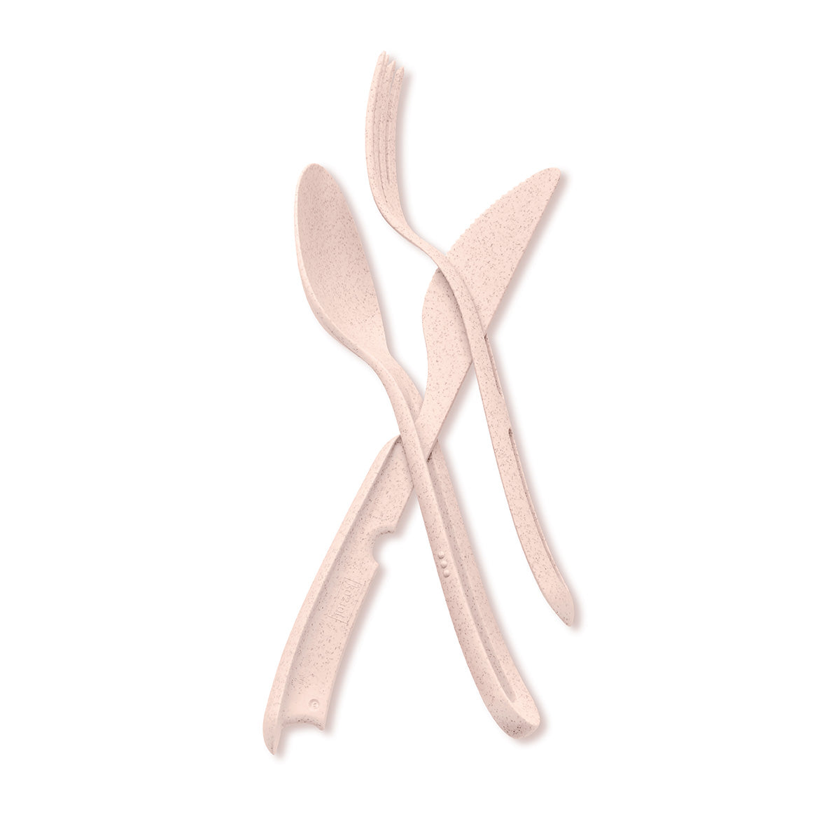 Sztućce Organic pink kpl. 3 szt.