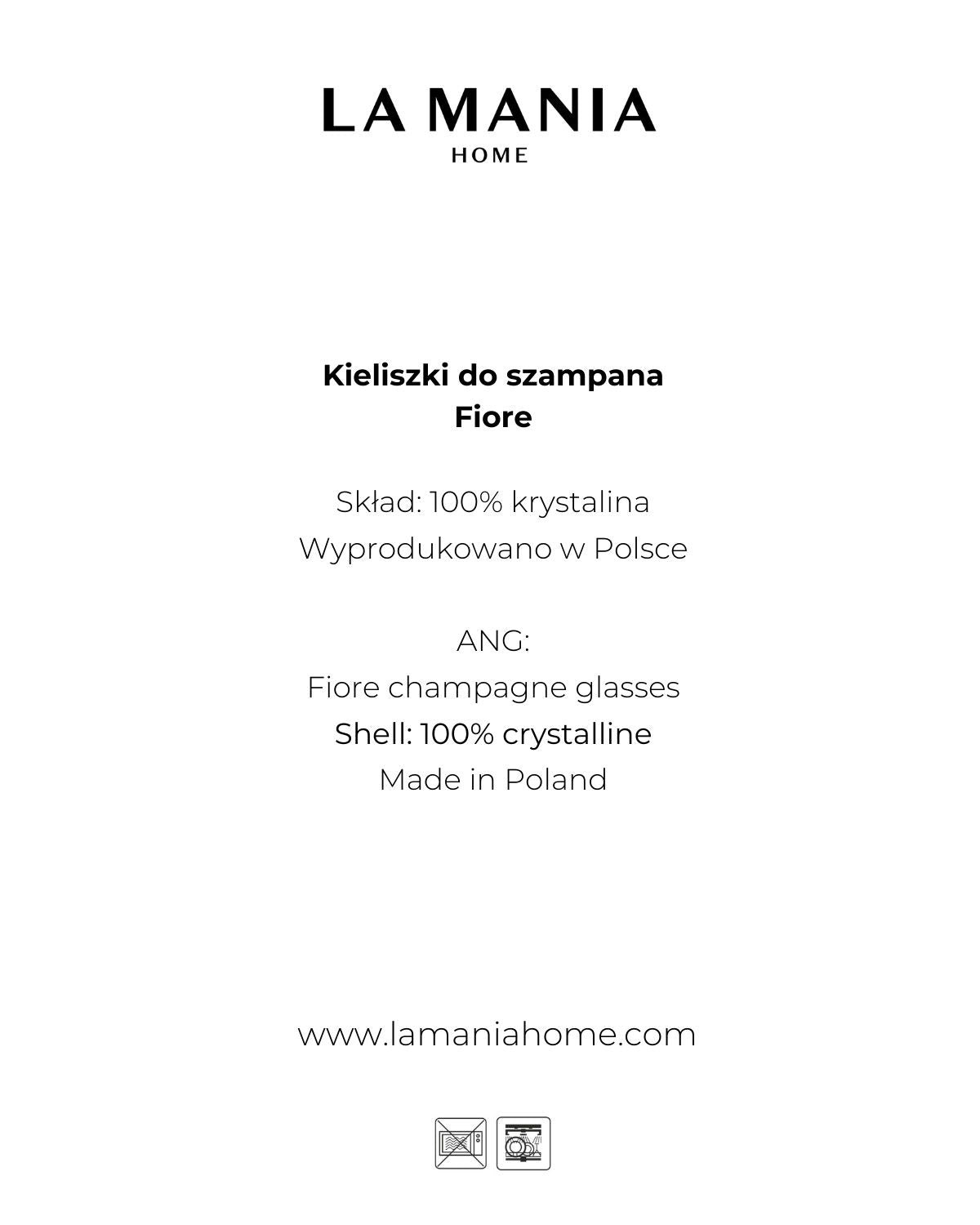 Fiore champagne glasses