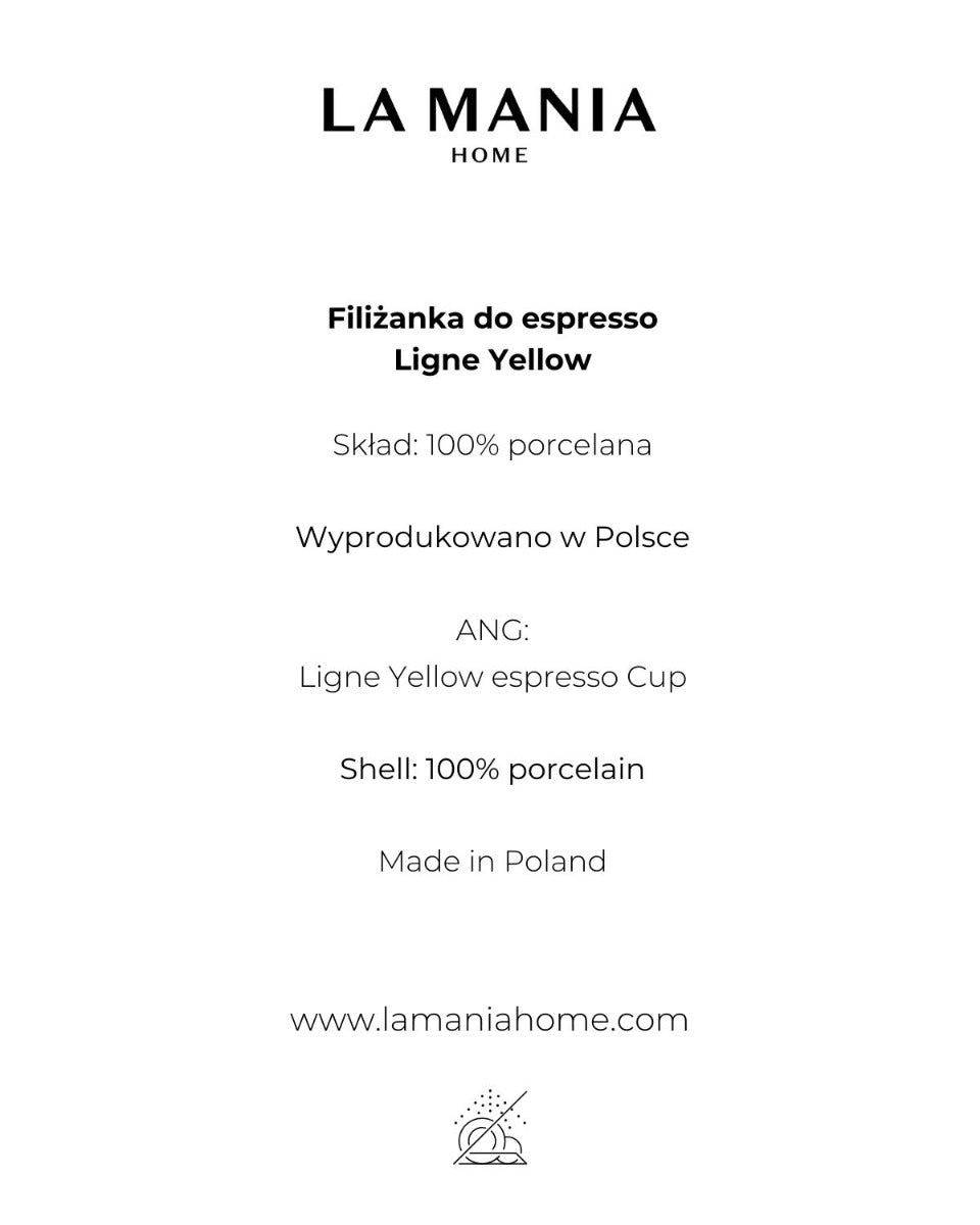 Filiżanka do espresso Ligne Yellow