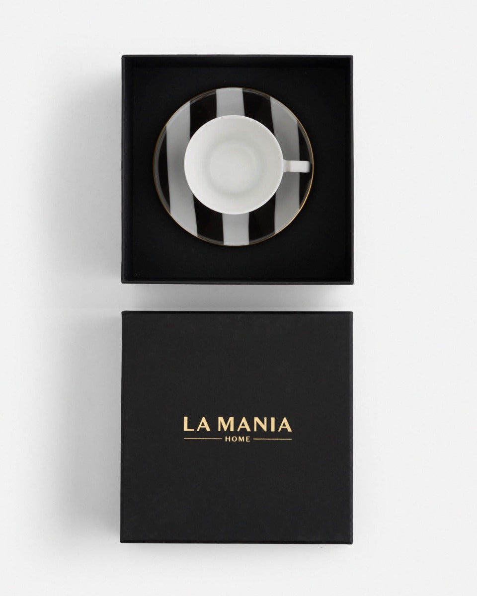 Filiżanka do espresso Stripes black