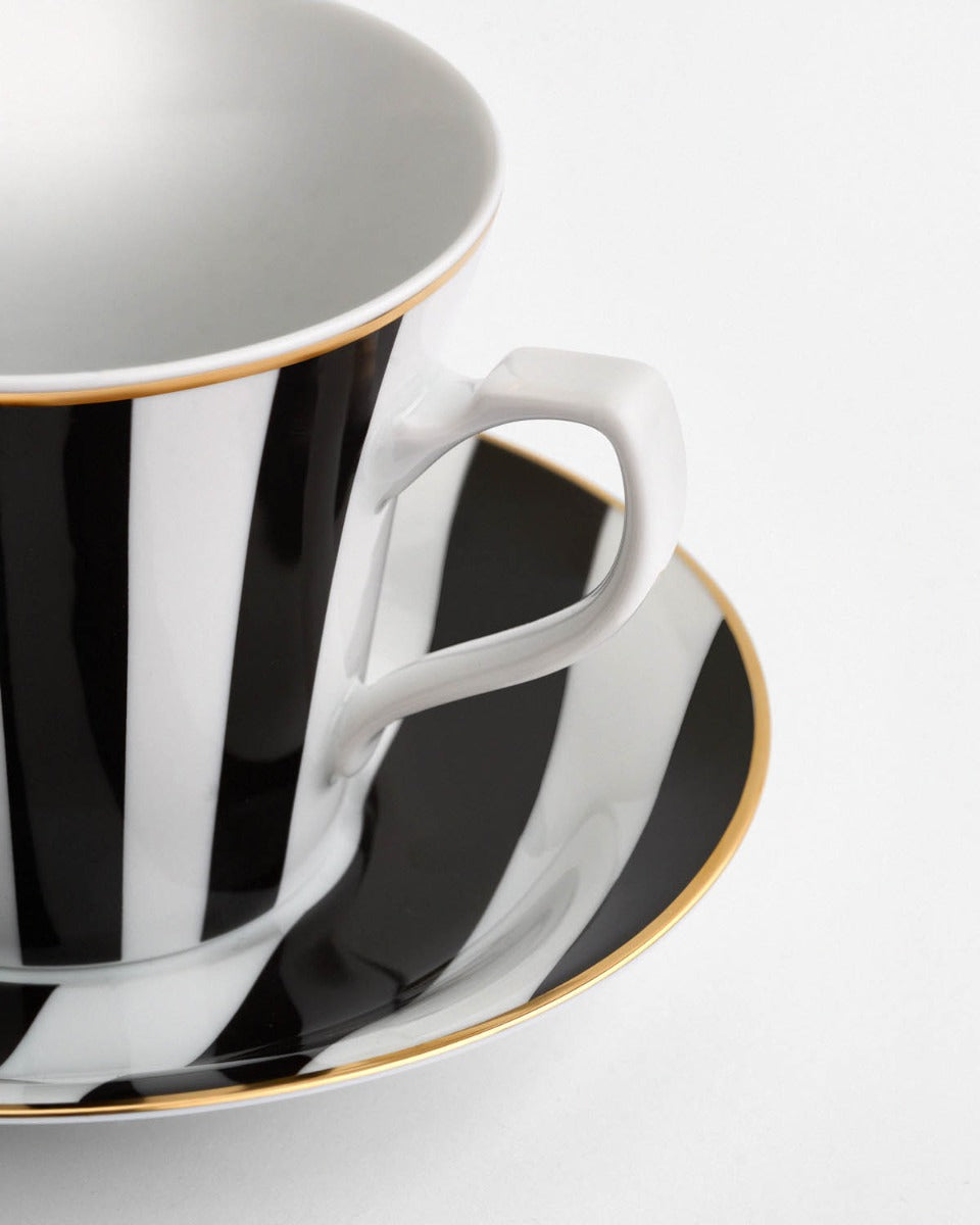Filiżanka  Stripes Black