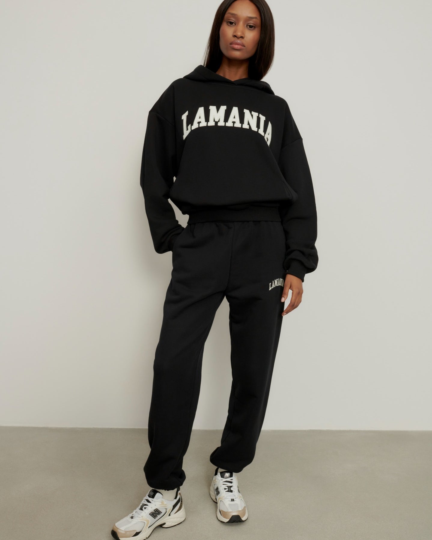 BLUZA Z KAPTUREM TWIN BLACK