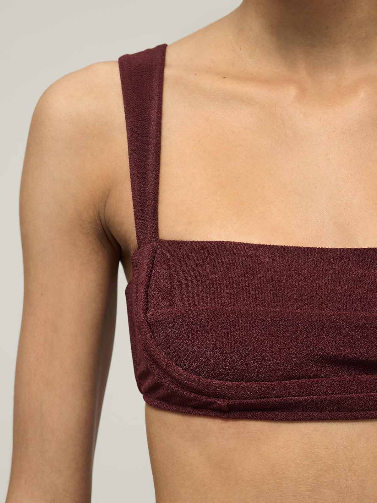 GÓRA OD BIKINI VALENTINA BURGUNDY