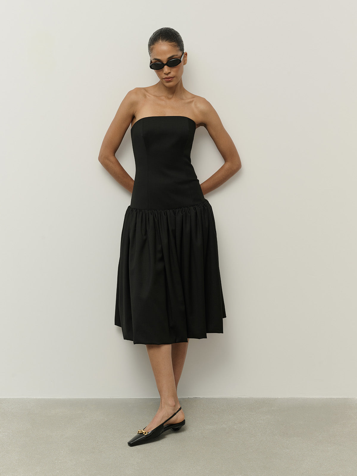 SUKIENKA MIDI GRAZIE BLACK