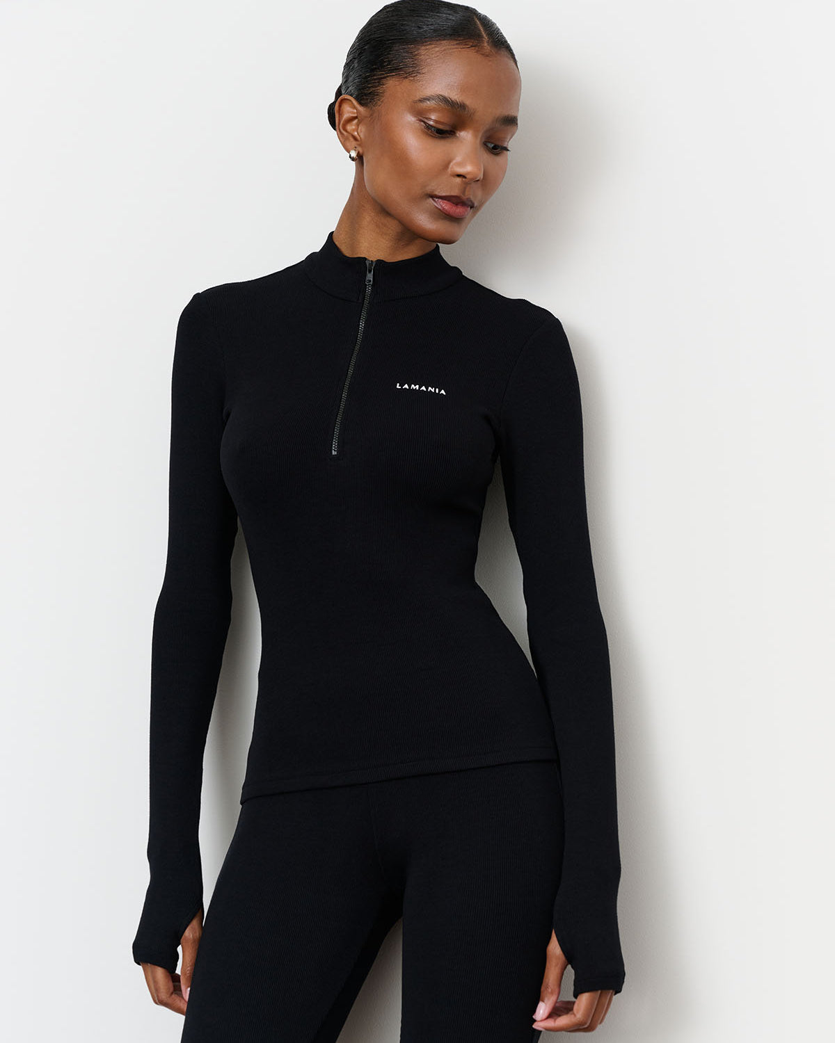 LONGSLEEVE SHERYL BLACK-WHITE