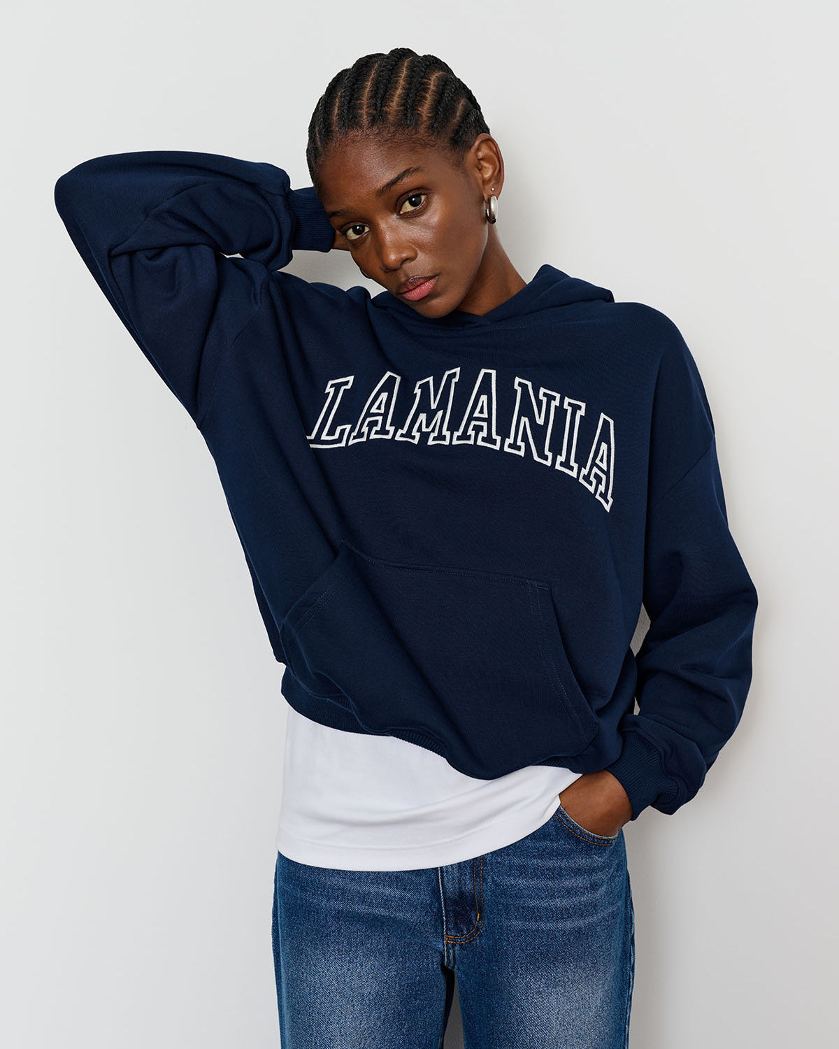 BLUZA Z KAPTUREM PERFECT NAVY