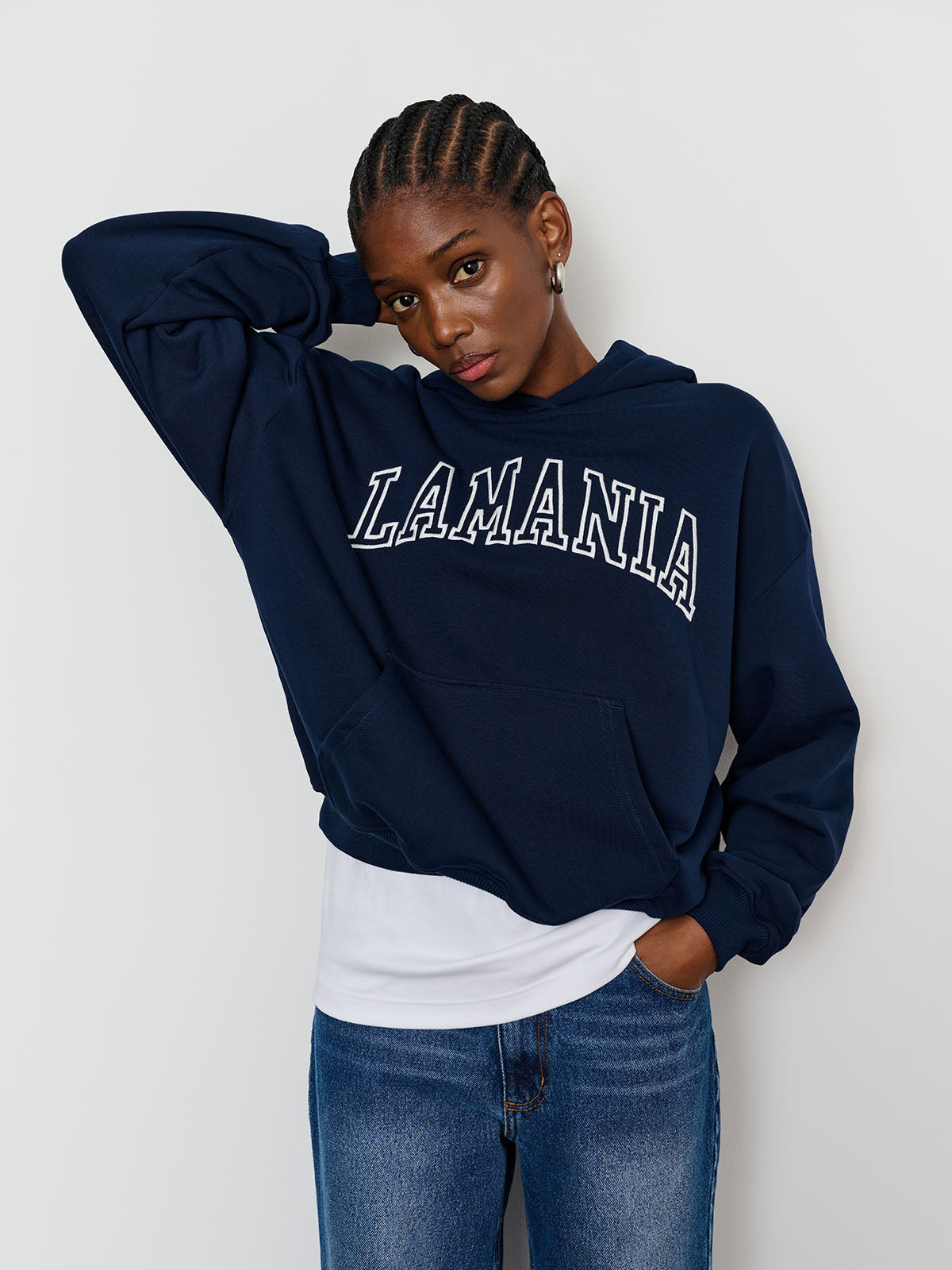 BLUZA Z KAPTUREM PERFECT NAVY