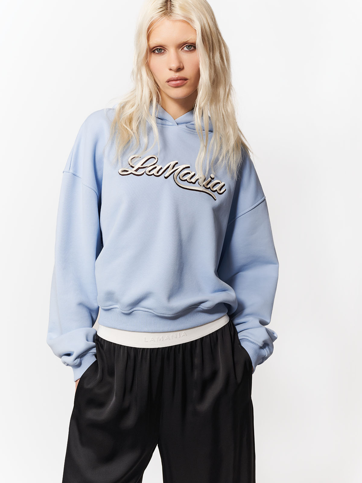 BLUZA Z KAPTUREM LUMA PEARL BLUE