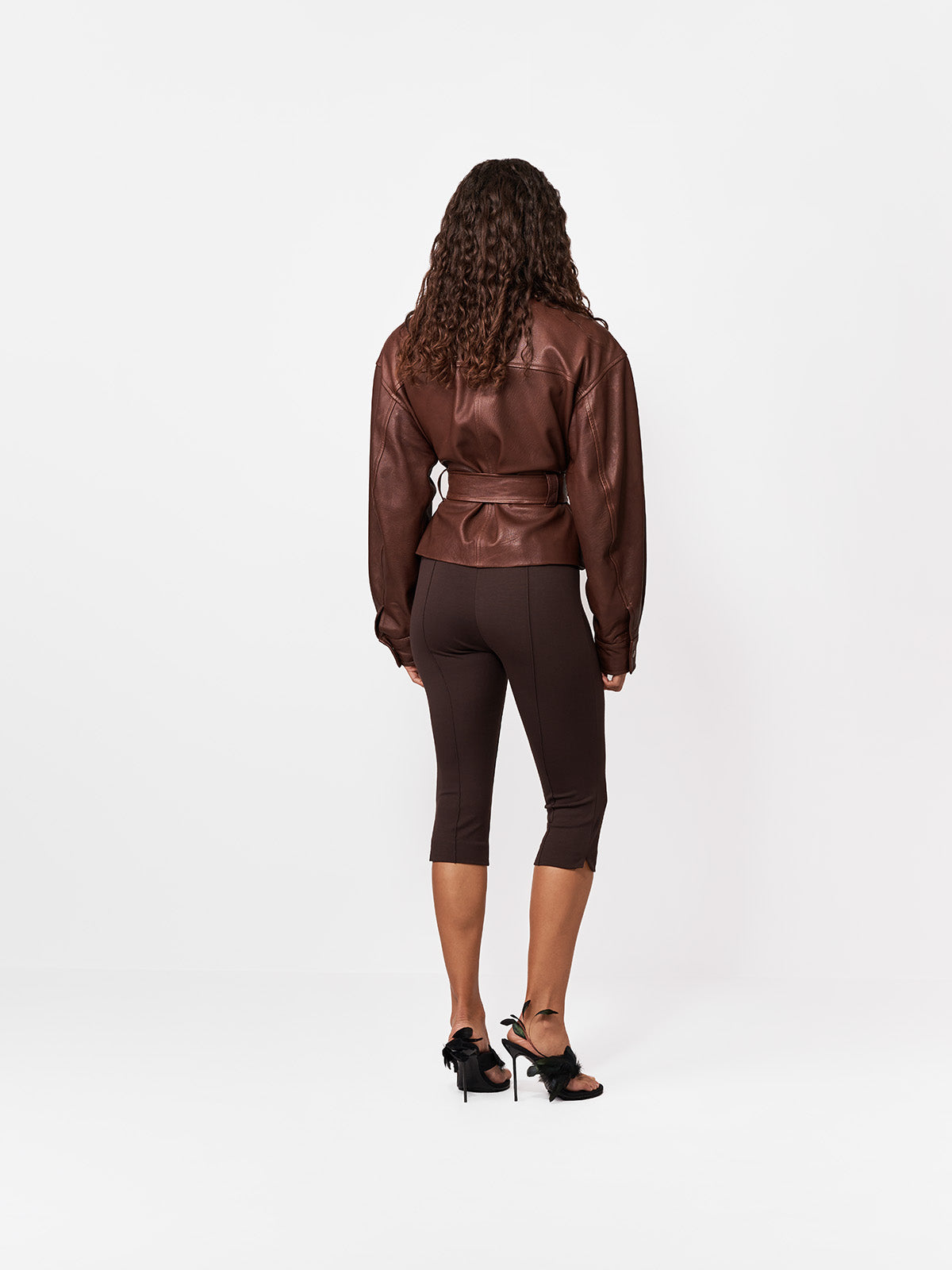 LEGGINSY ZIG DARK CHOCOLATE
