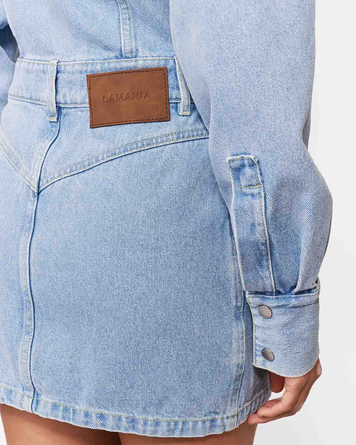 SUKIENKA JEANSOWA AVERY CLASSIC BLUE