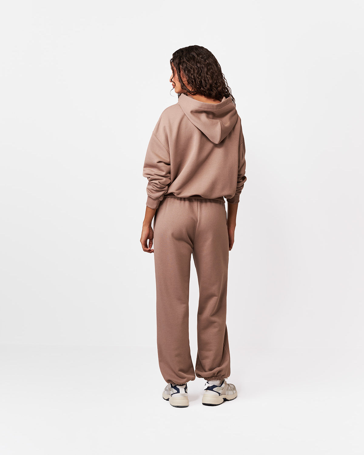 BLUZA Z KAPTUREM BROOK TAUPE