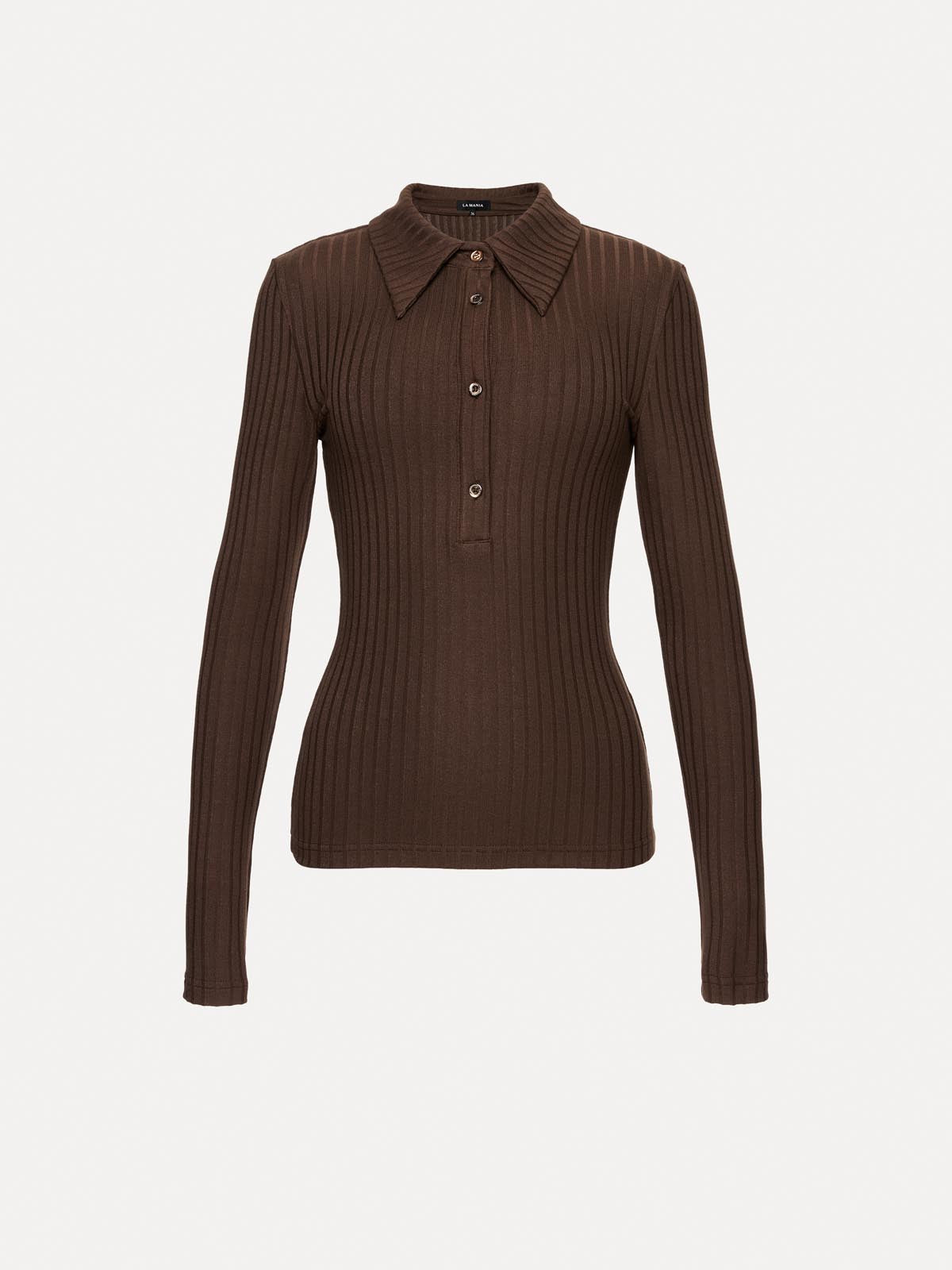 BLUZKA POLO LESLEE DARK CHOCOLATE