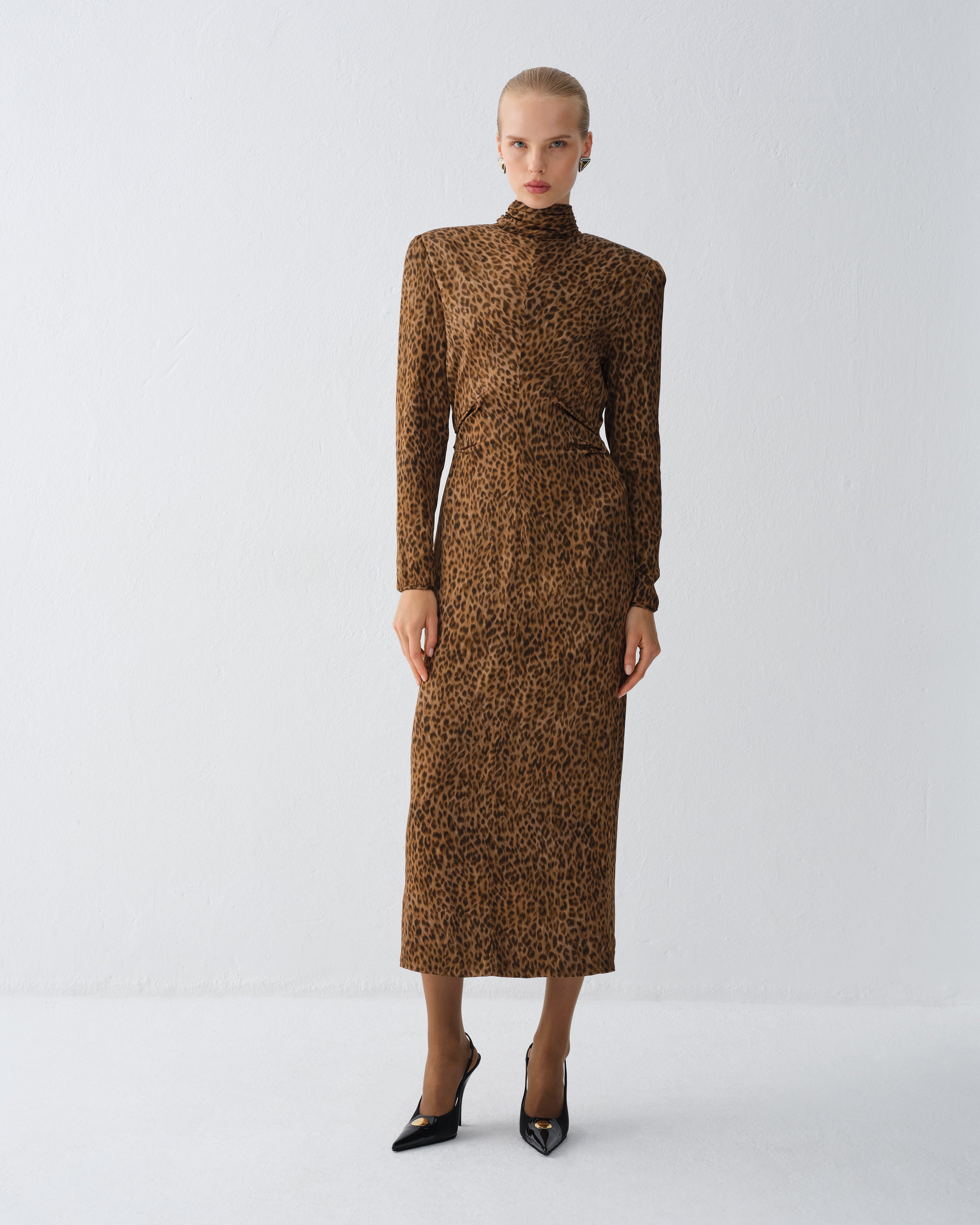 SUKIENKA AZAR  LEOPARD PRINT