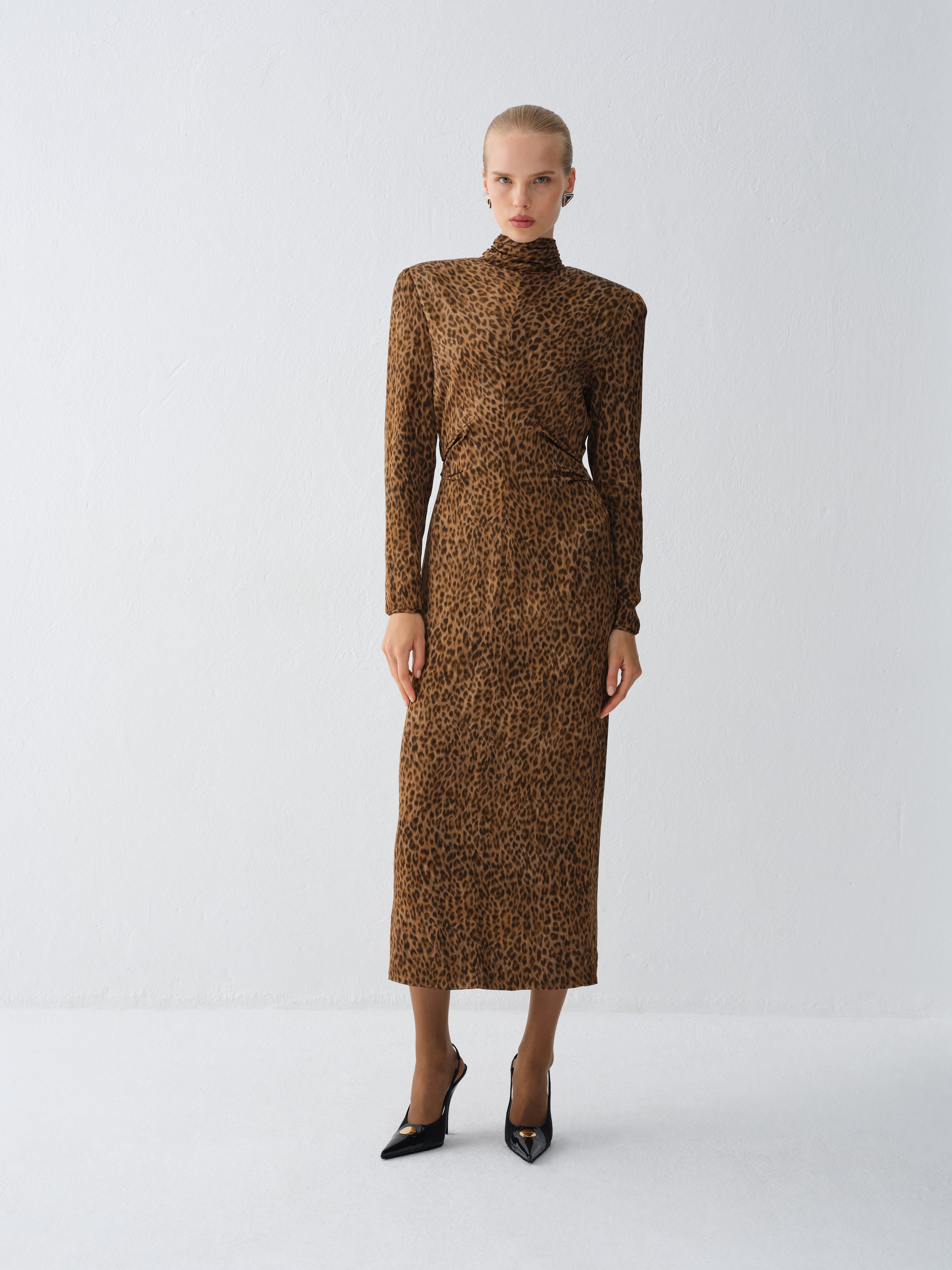 SUKIENKA AZAR  LEOPARD PRINT