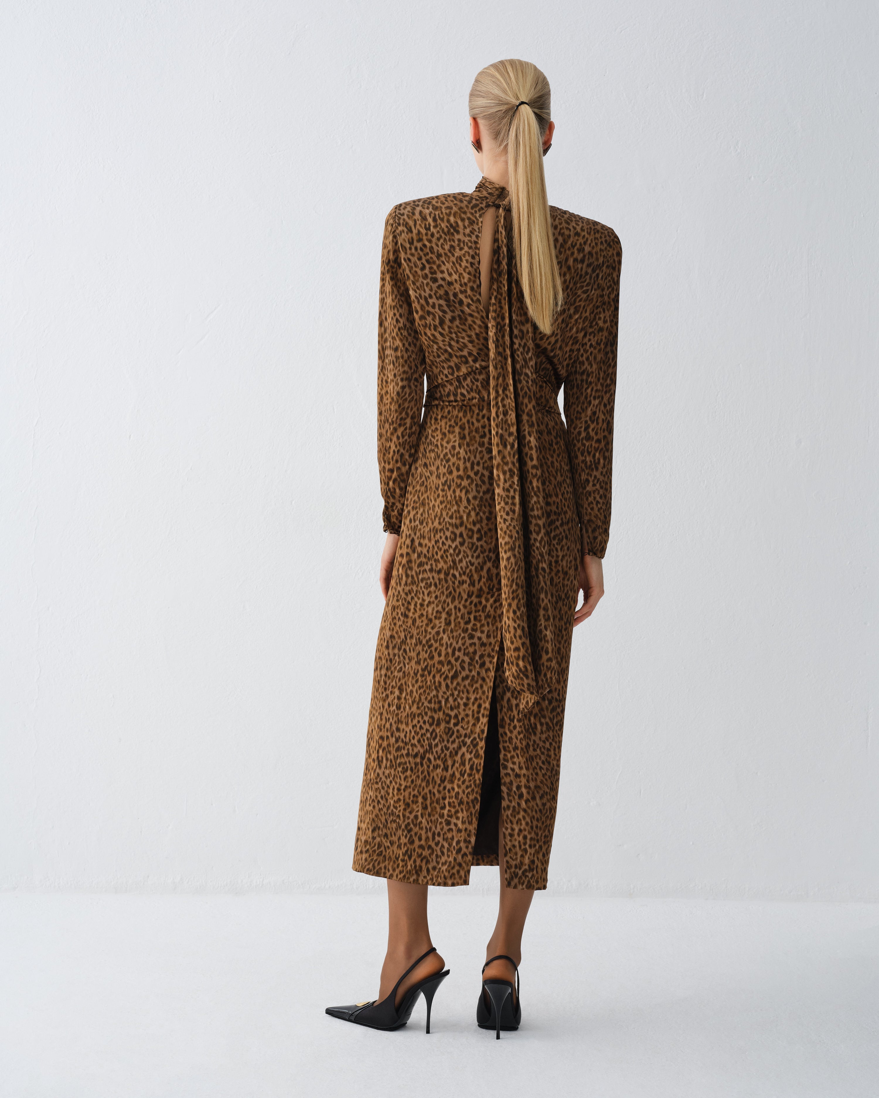 SUKIENKA AZAR  LEOPARD PRINT