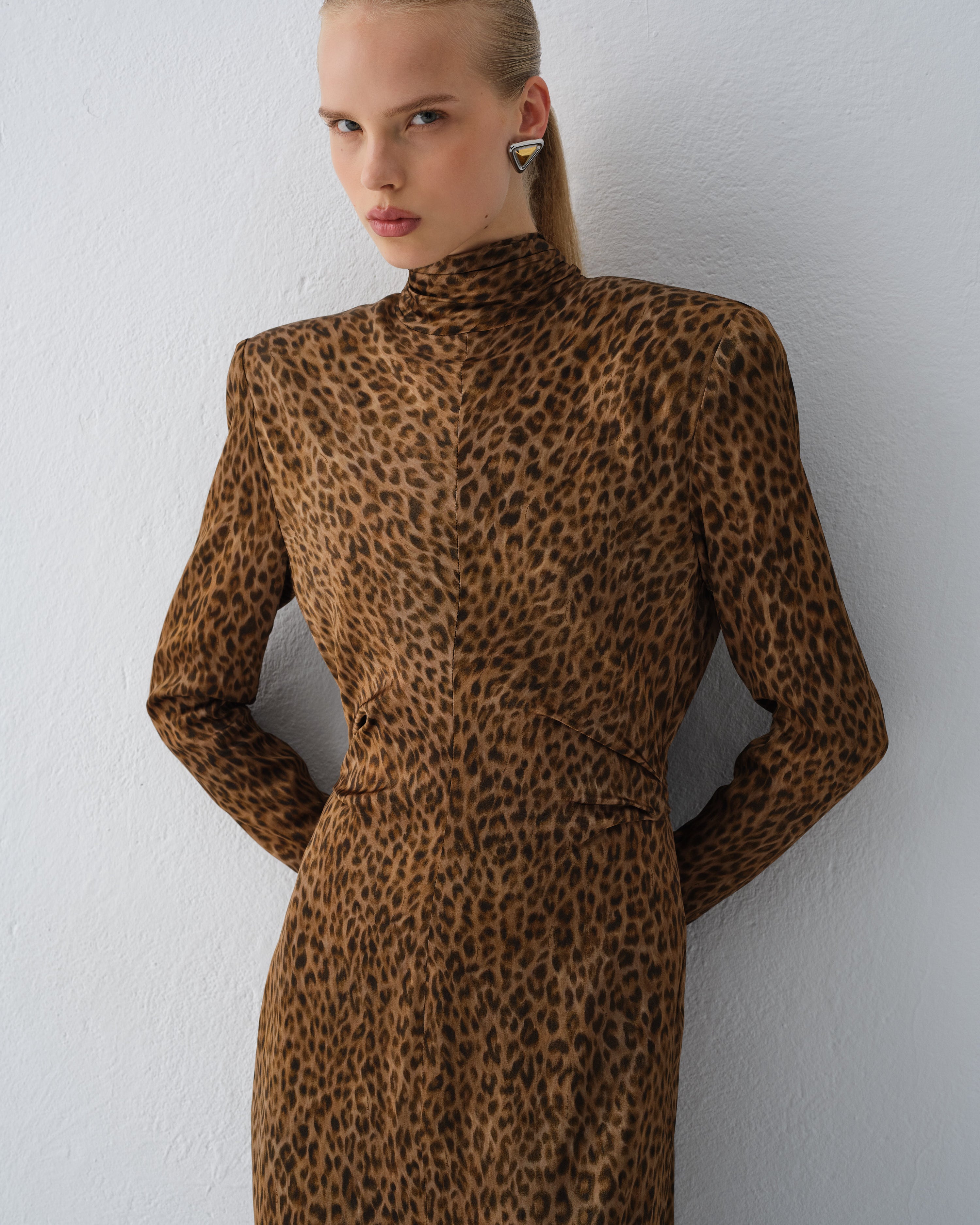 SUKIENKA AZAR  LEOPARD PRINT