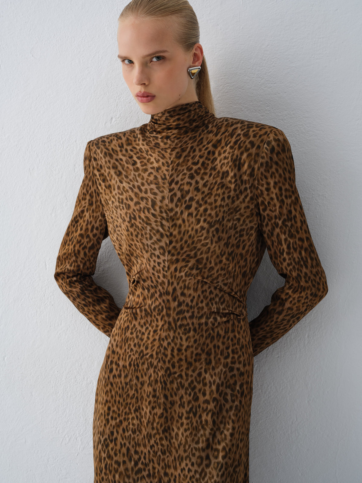 SUKIENKA AZAR  LEOPARD PRINT