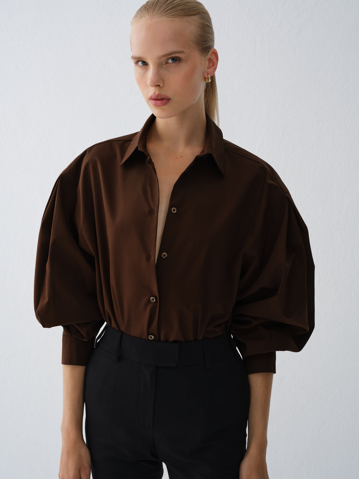 KOSZULA PONTE BROWN