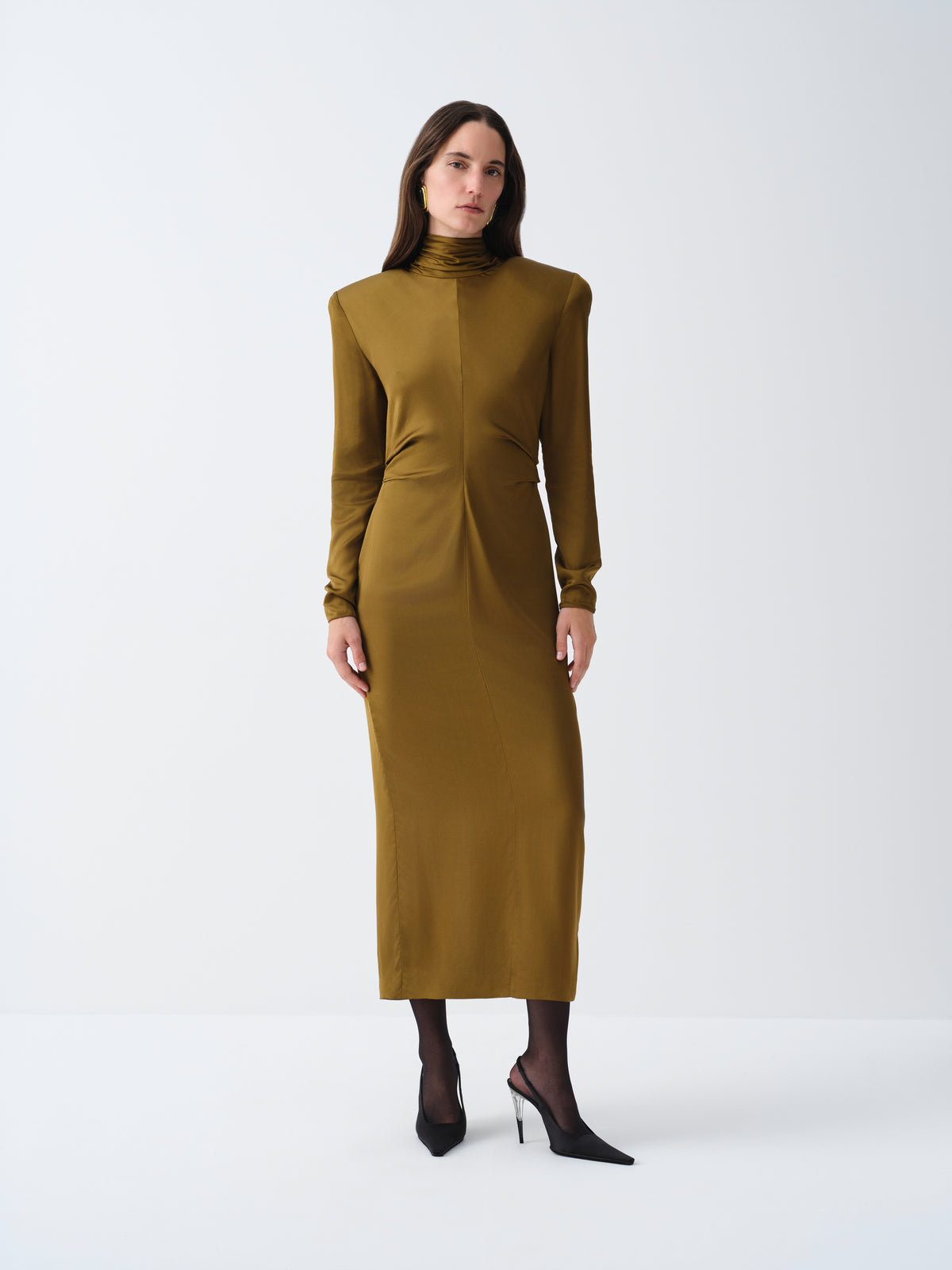 DAMAR OLIVE DRESS