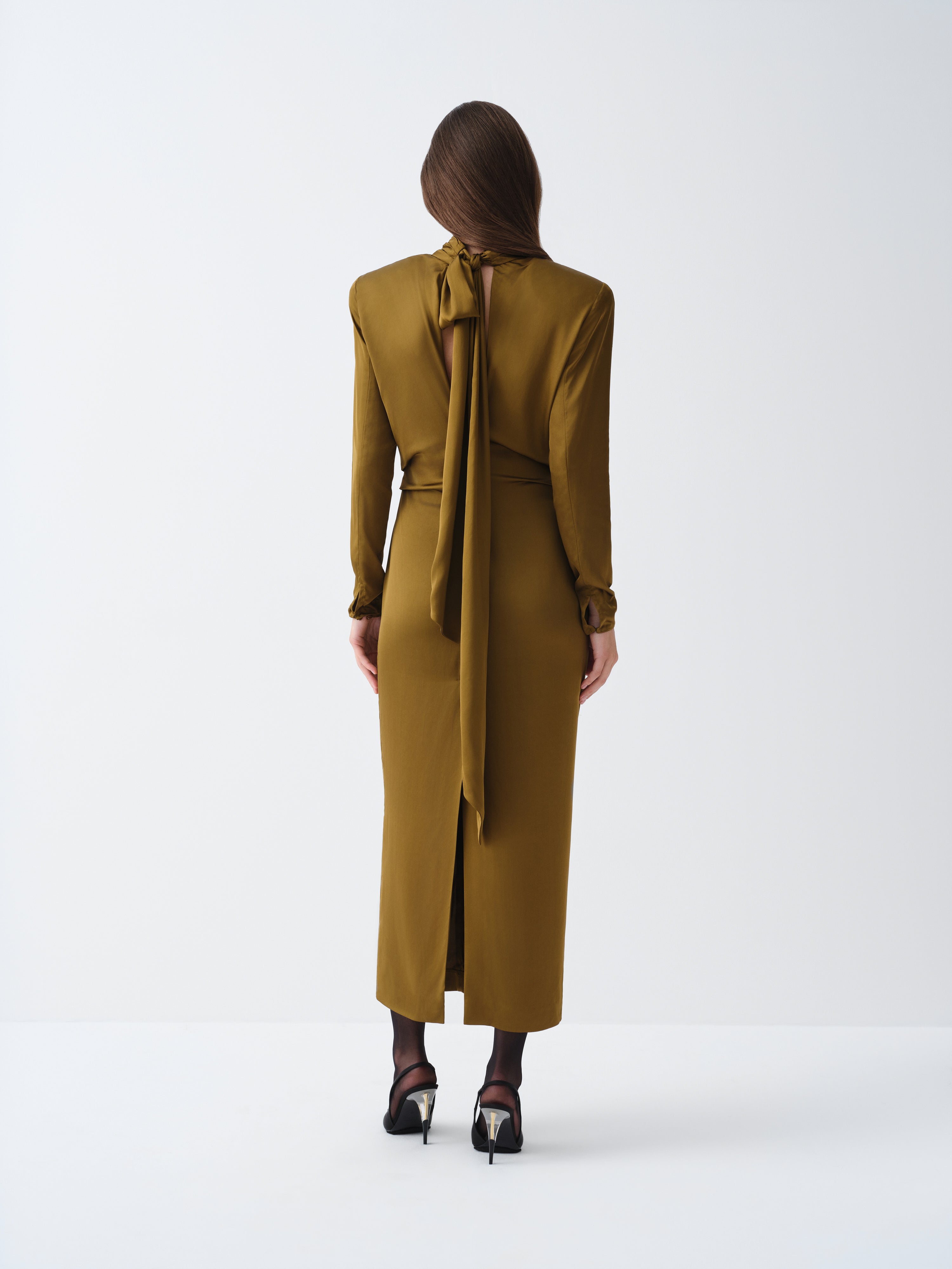 DAMAR OLIVE DRESS