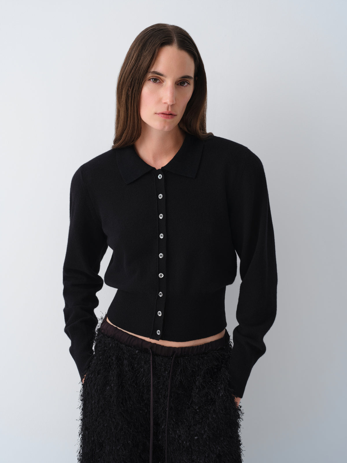 PERCY BLACK CARDIGAN