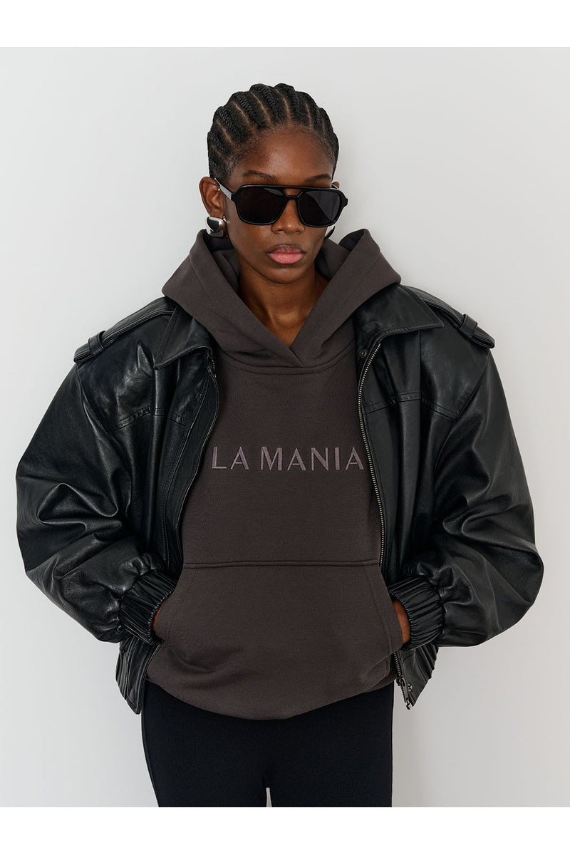 BLUZA Z KAPTUREM BROOK GRAPHITE