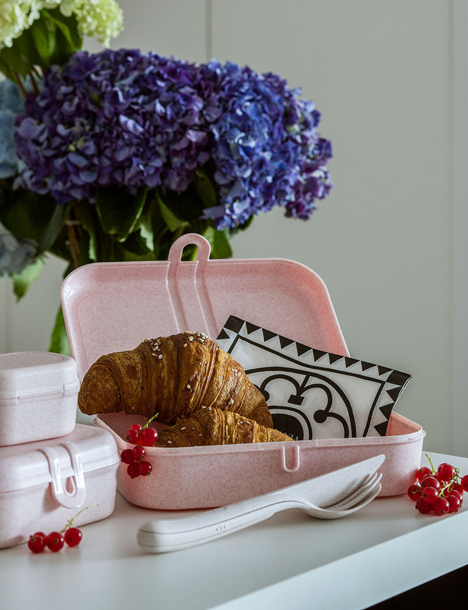 Sztućce Organic pink kpl. 3 szt.