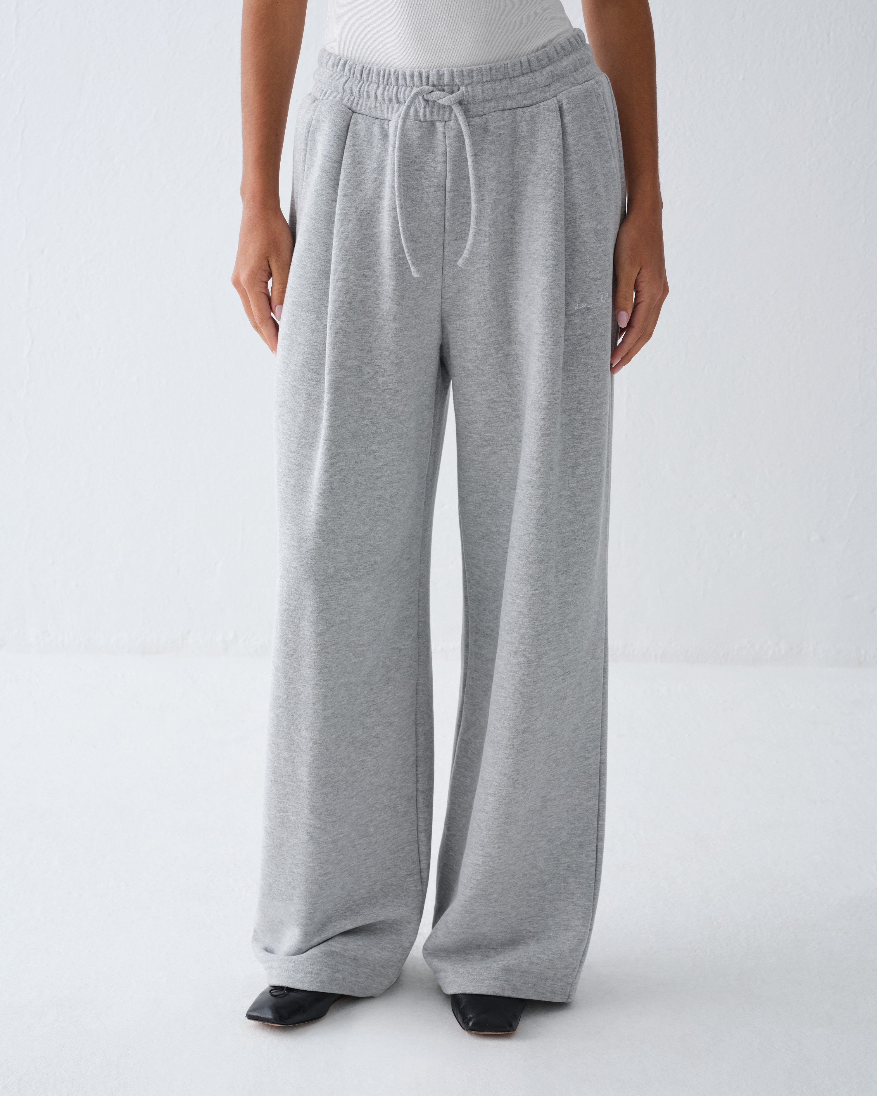 ALEN LIGHT GREY MELANGE SWEATPANTS