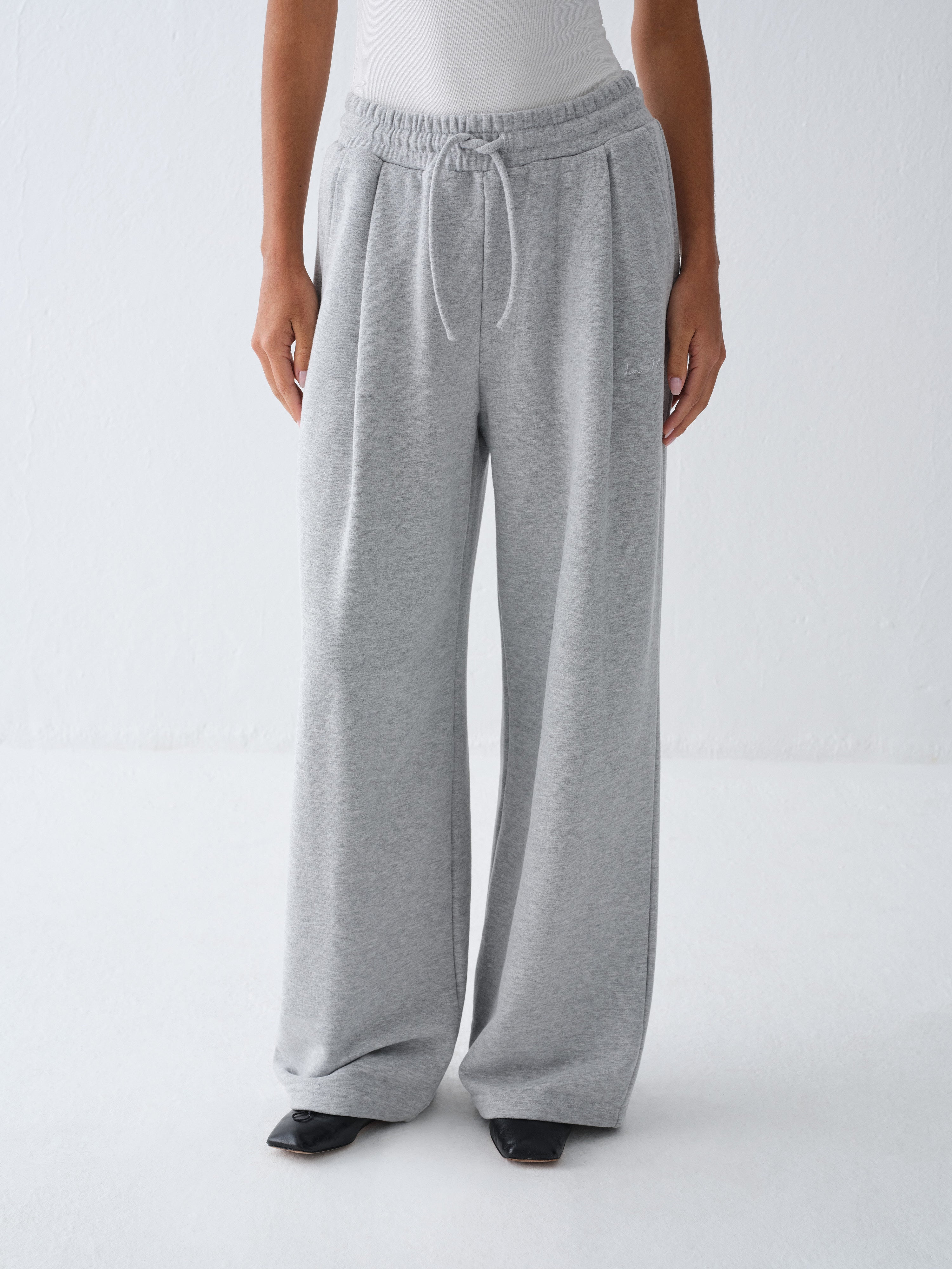 ALEN LIGHT GREY MELANGE SWEATPANTS