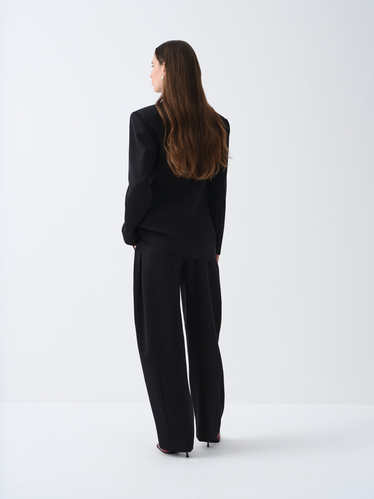 ISAAC BLACK DRESS TROUSERS