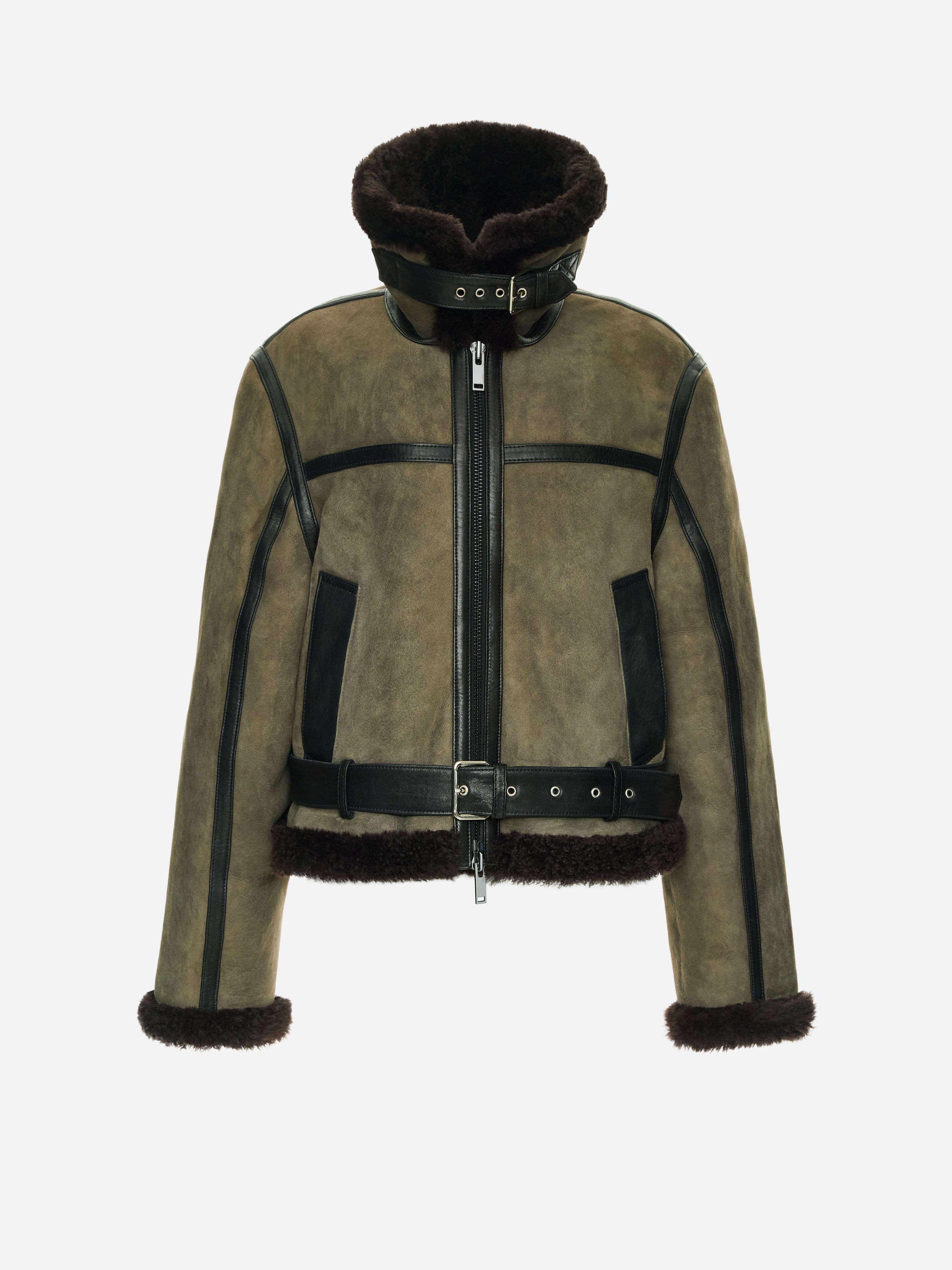 BELLONA TAUPE SHEARLING COAT