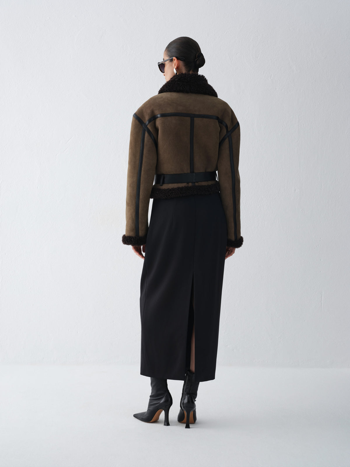 BELLONA TAUPE SHEARLING COAT