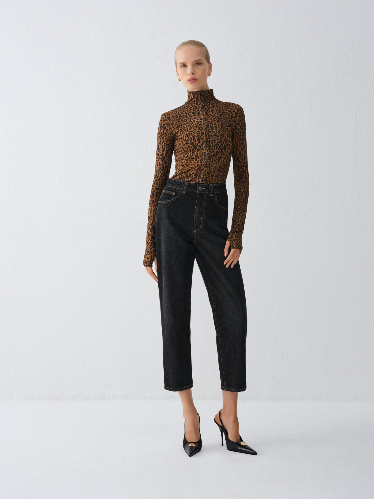 LONGSLEEVE BRIAR LEOPARD PRINT