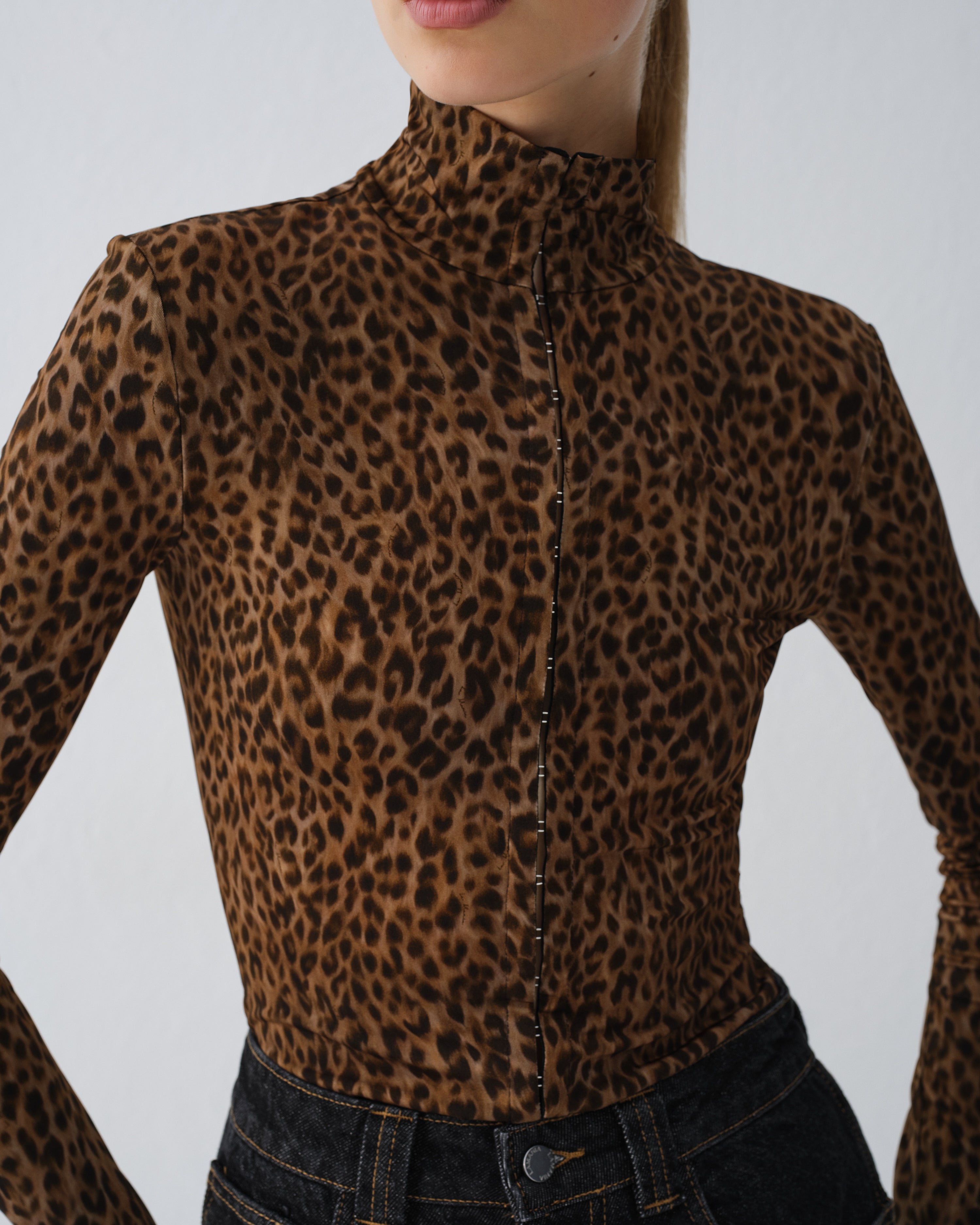 LONGSLEEVE BRIAR LEOPARD PRINT
