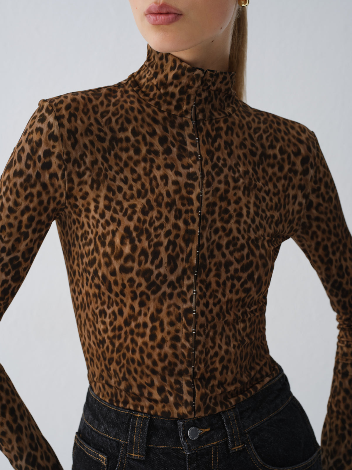 LONGSLEEVE BRIAR LEOPARD PRINT