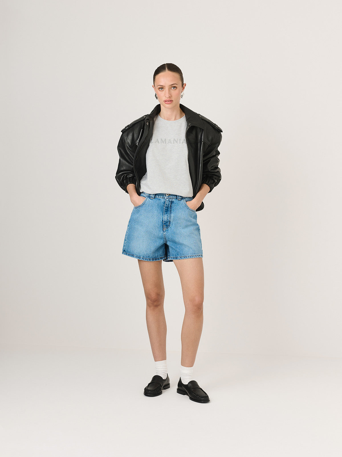 T-SHIRT LUCY LIGHT GREY MELANGE