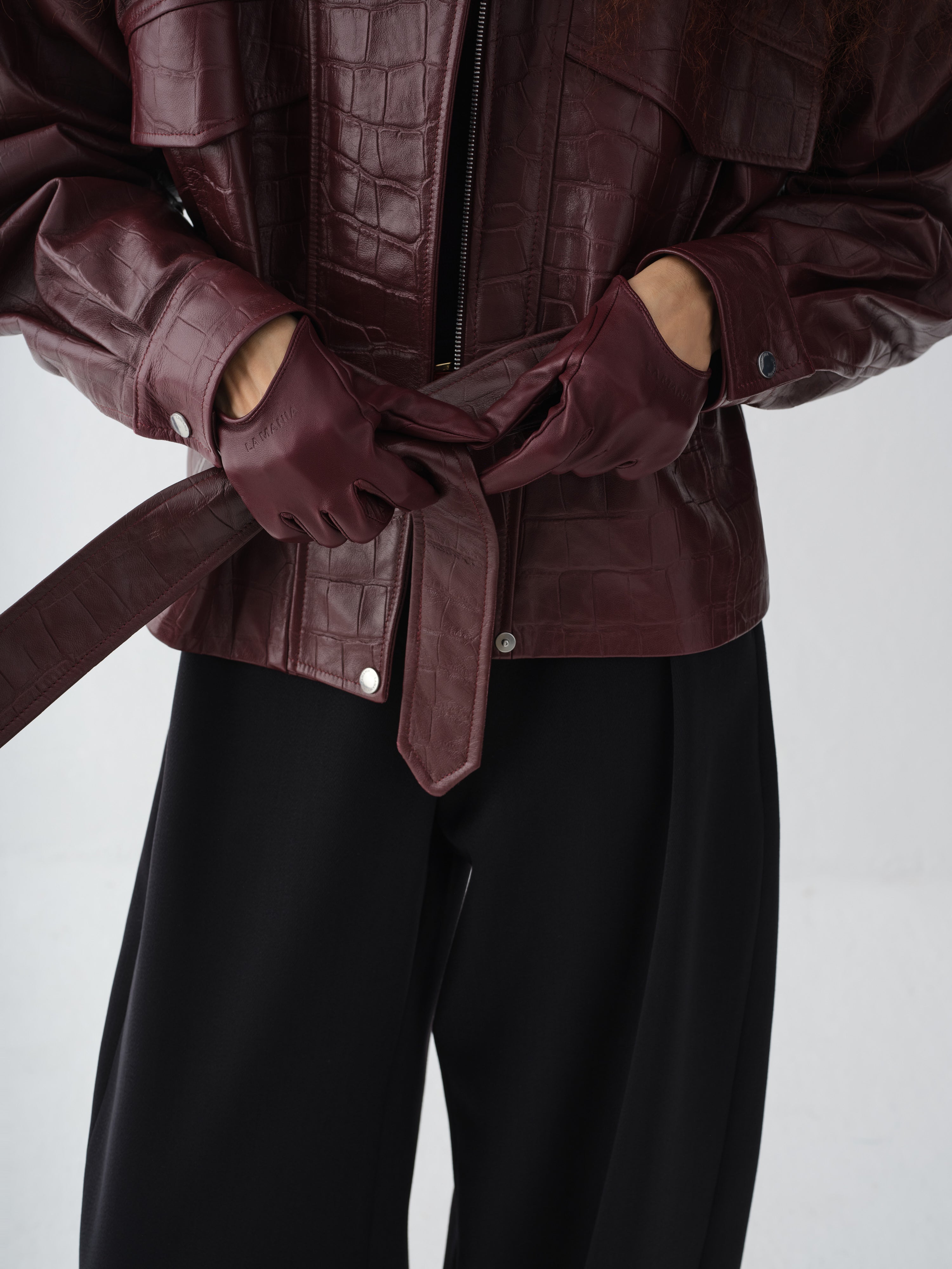 CASSIA BURGUNDY GLOVES