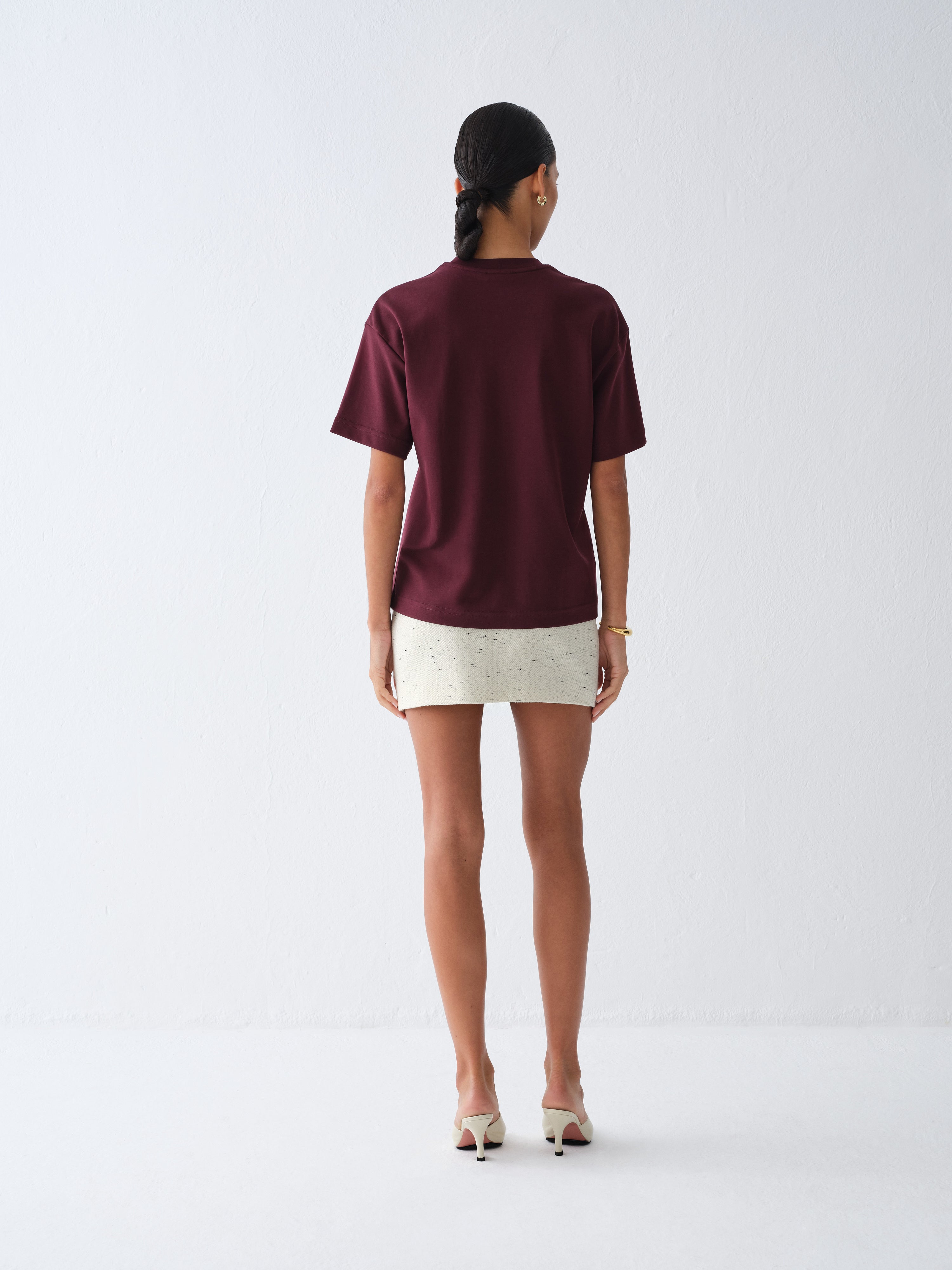 T-SHIRT COLDI BURGUNDY