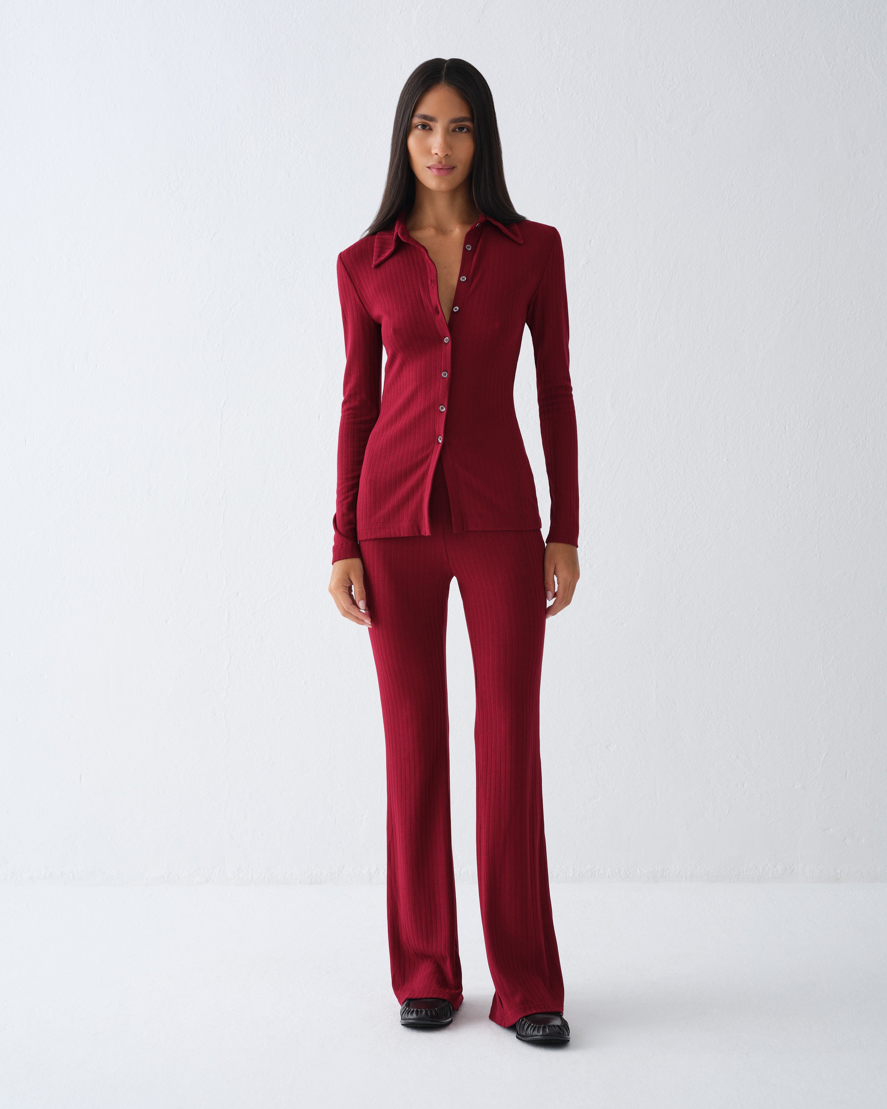BONNE BURGUNDY LEGGINGS