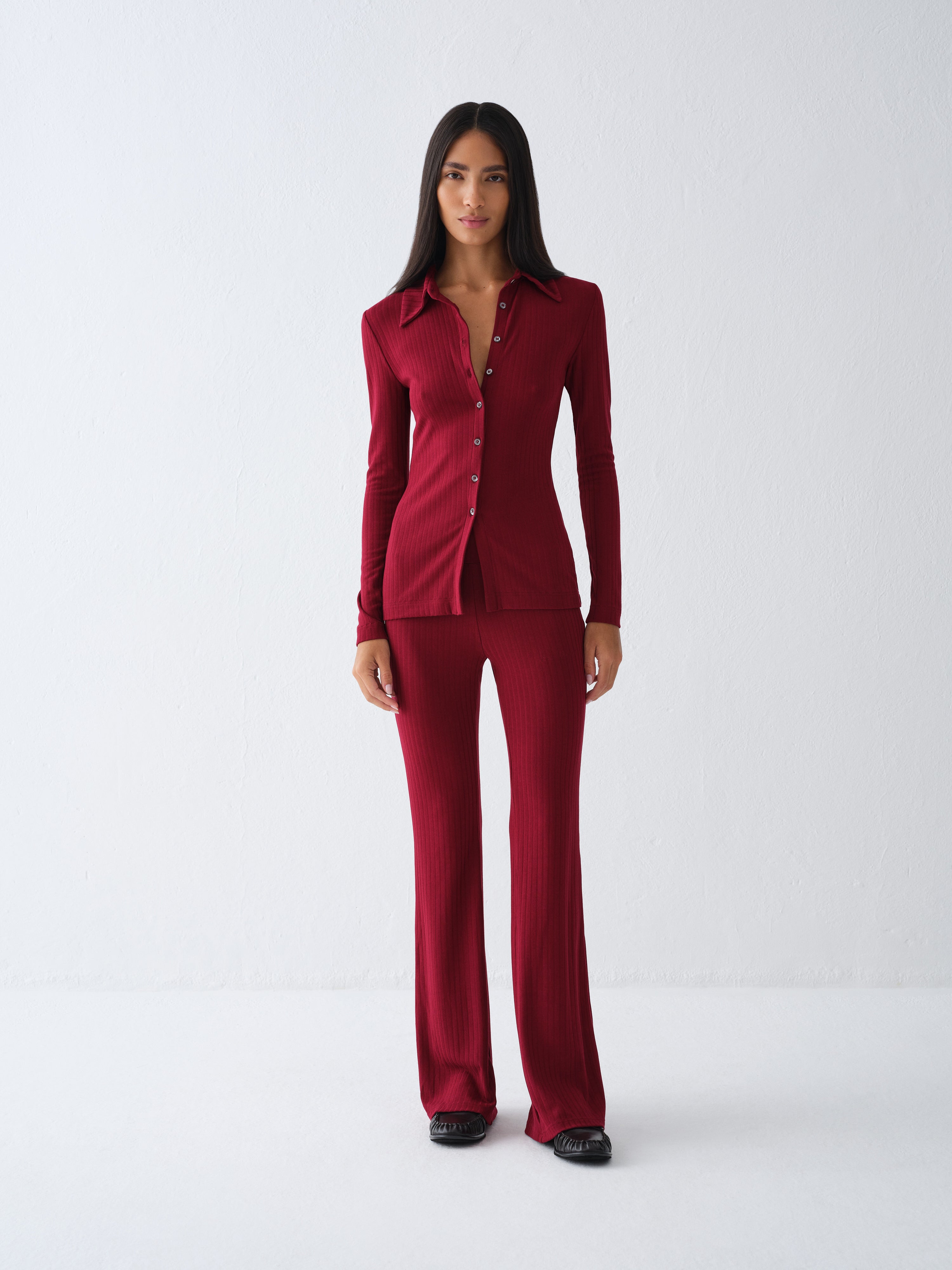 BLUZKA COMELLE BURGUNDY