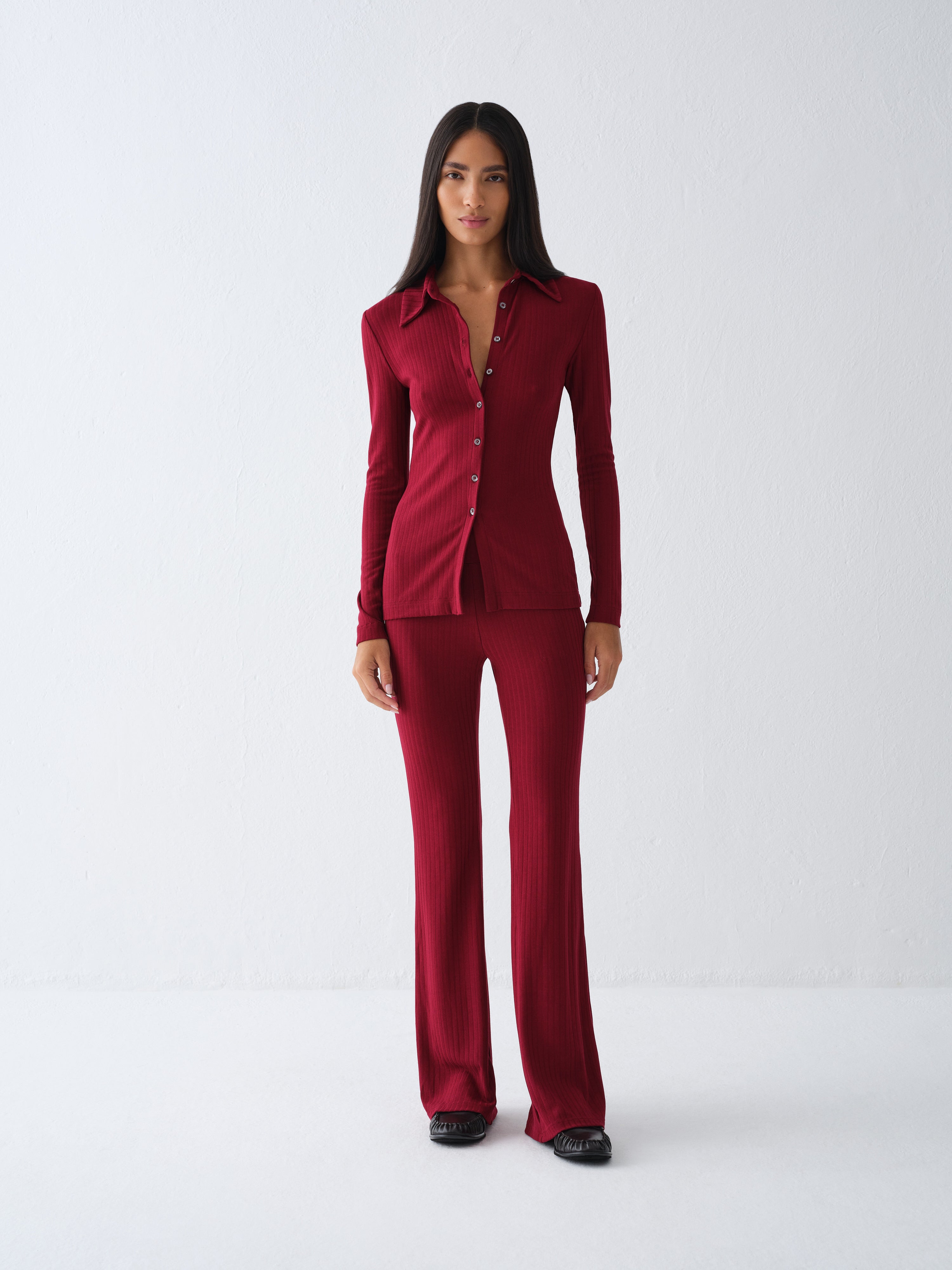 BONNE BURGUNDY LEGGINGS