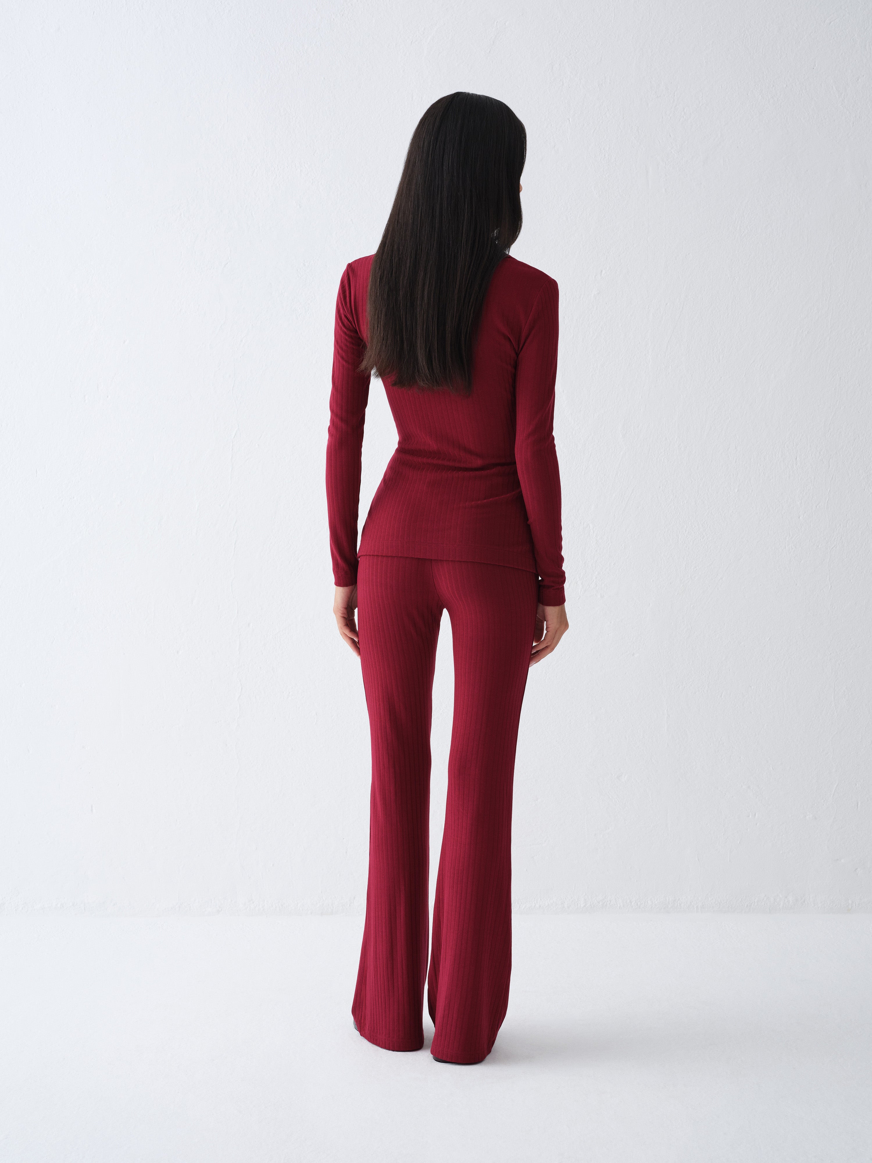 BONNE BURGUNDY LEGGINGS