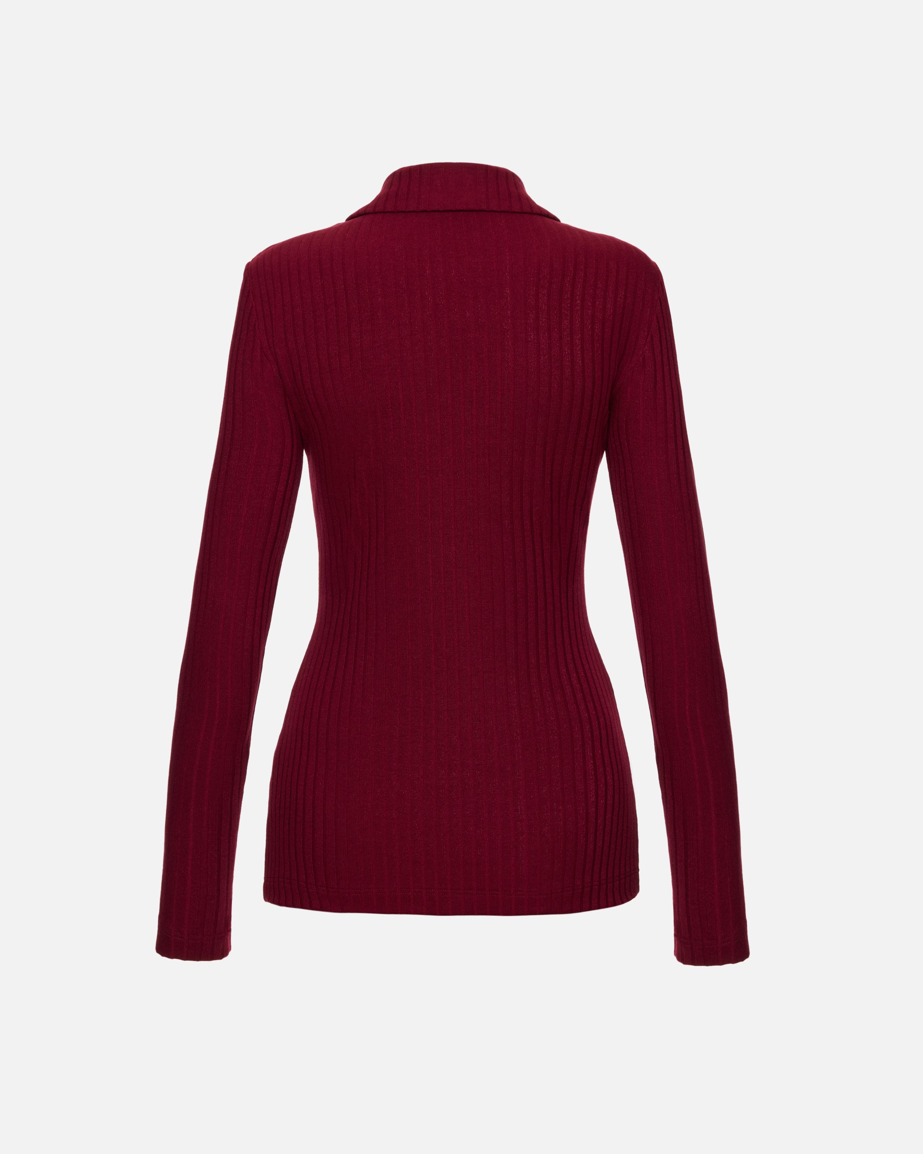 COMELLE BLOUSE BURGUNDY