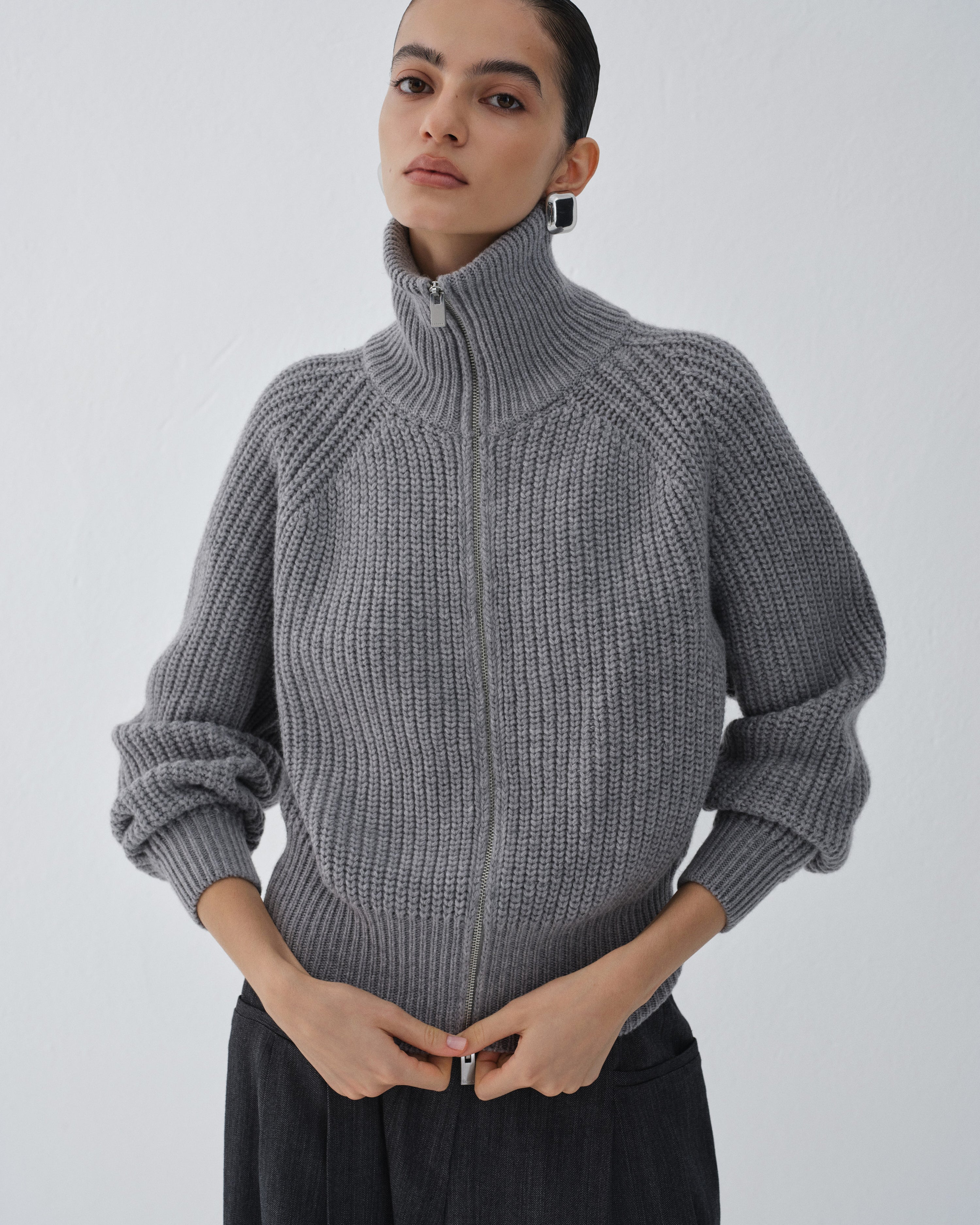 SWETER FENN GREY MELANGE
