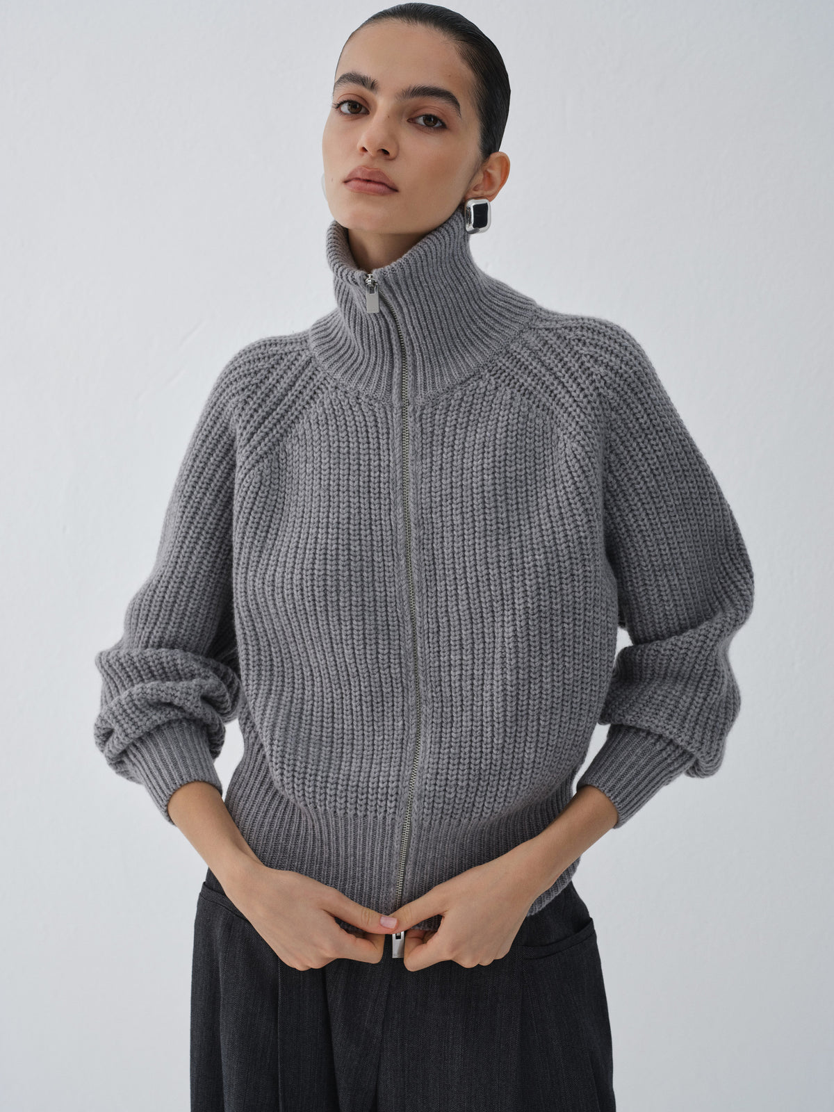 SWETER FENN GREY MELANGE