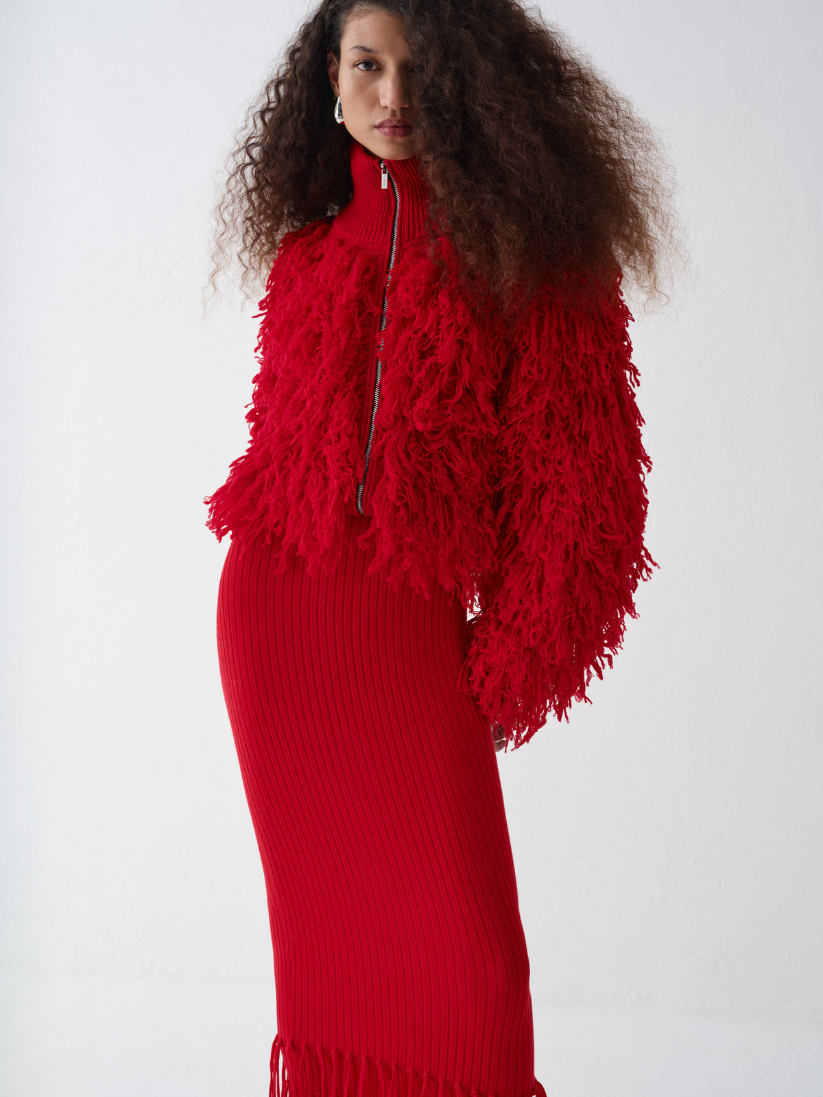 BLUZA FRINGE RED