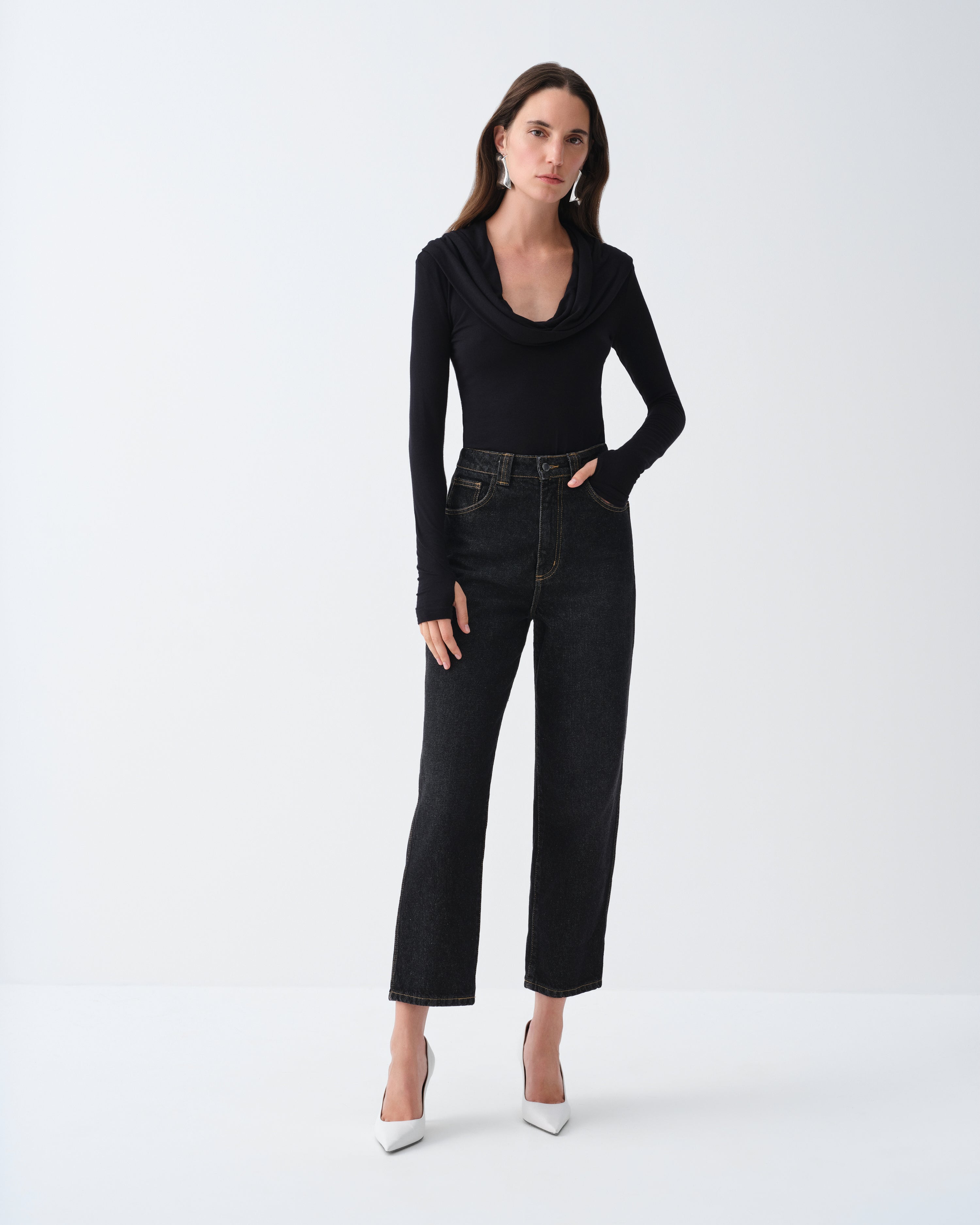 GAEL BLACK LONG SLEEVE